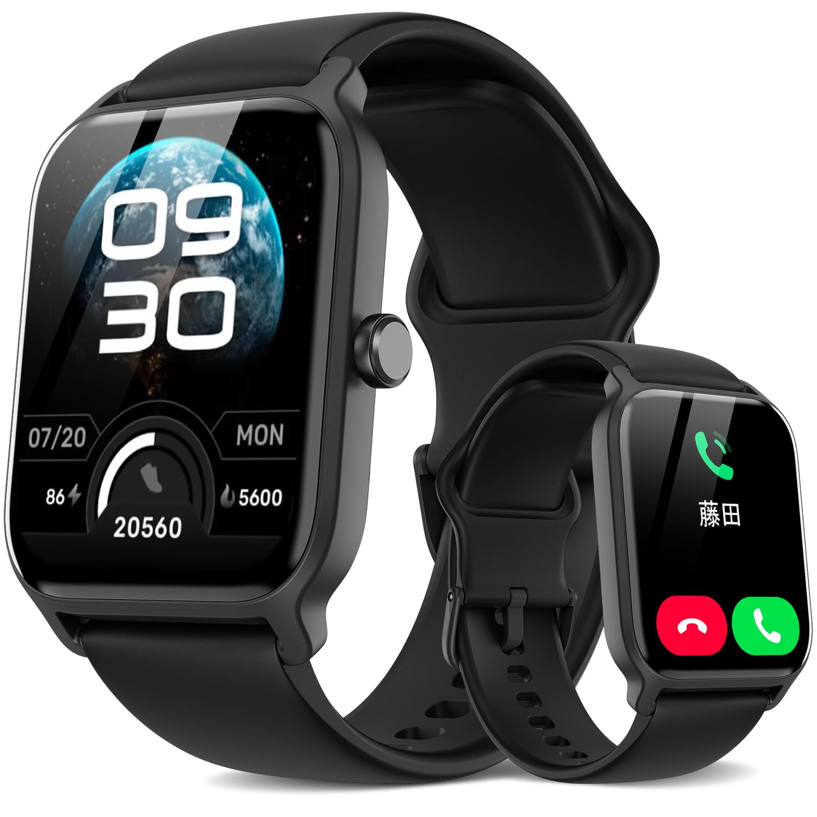 スマートウォッチ Bluetooth通話付き iPhone対応 アンドロイド対応 Amazon | スマートウォッチ Bluetooth通話機能 【2024業界新登場