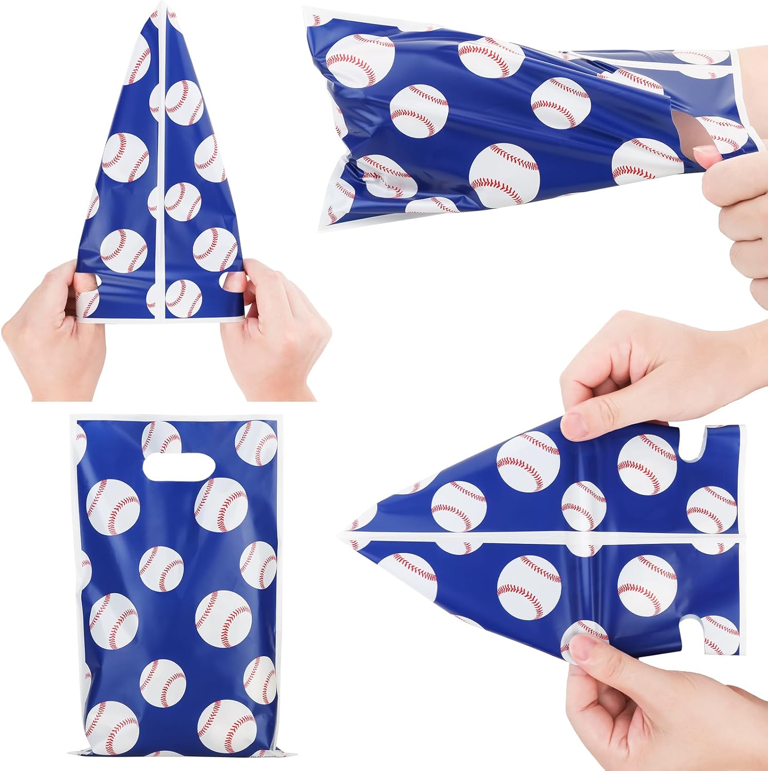 PintreeLand 40PCS Baseball Goodie Bags, Baseball Themed Party Favor Bags for Sport Themed Festival Birthday Party Decoration - Image 5