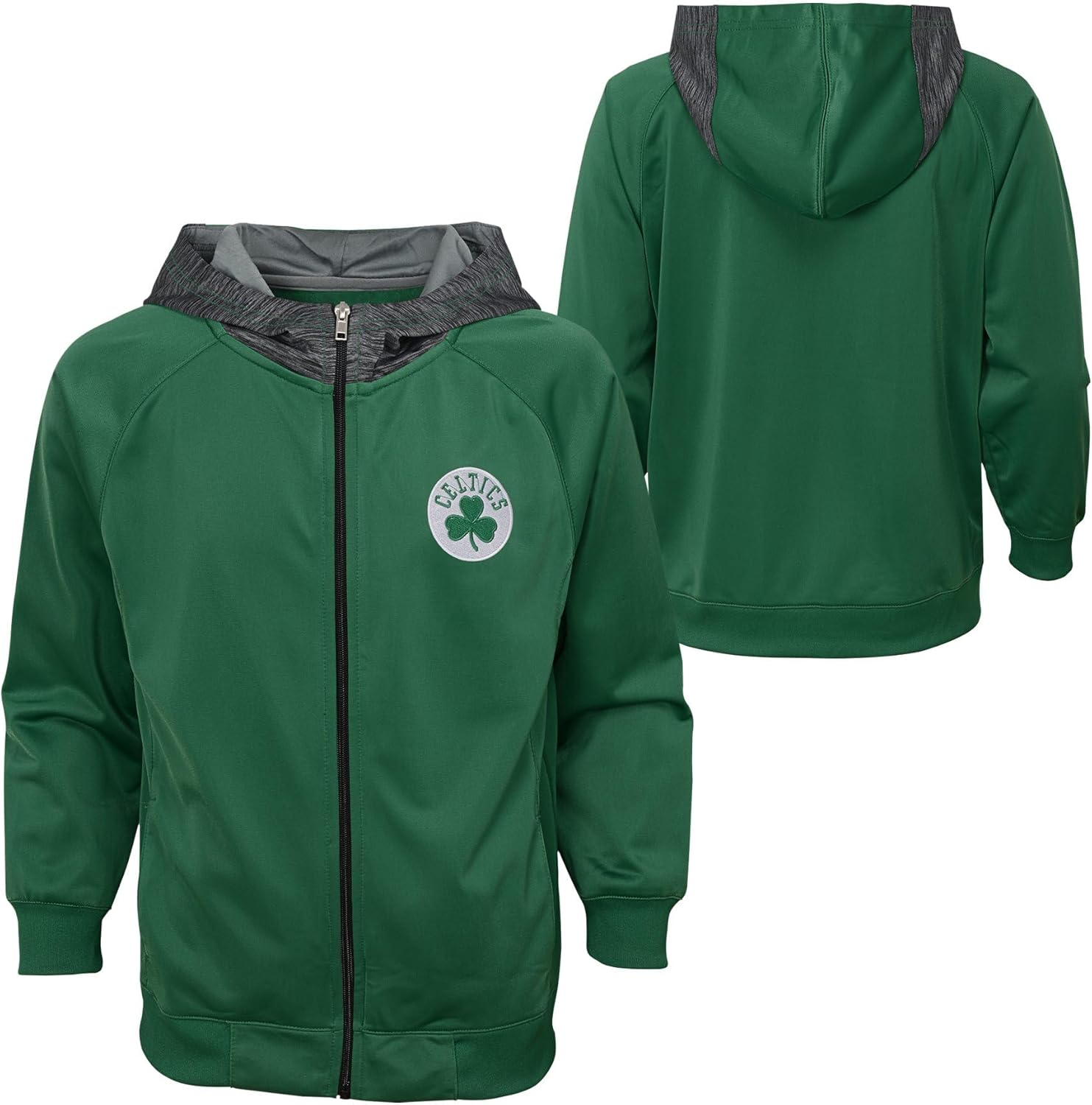 Outerstuff NBA Boys Youth (4-18) Favorite Team Logo Full Zip Performance Hoodie - Image 3