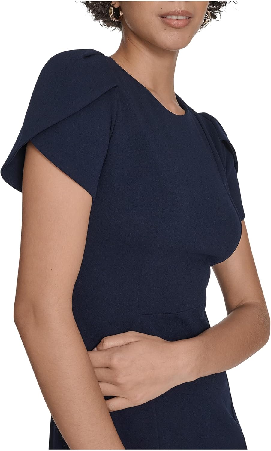 Calvin Klein Womens Tulip Sleeve Aline Dress - Image 3