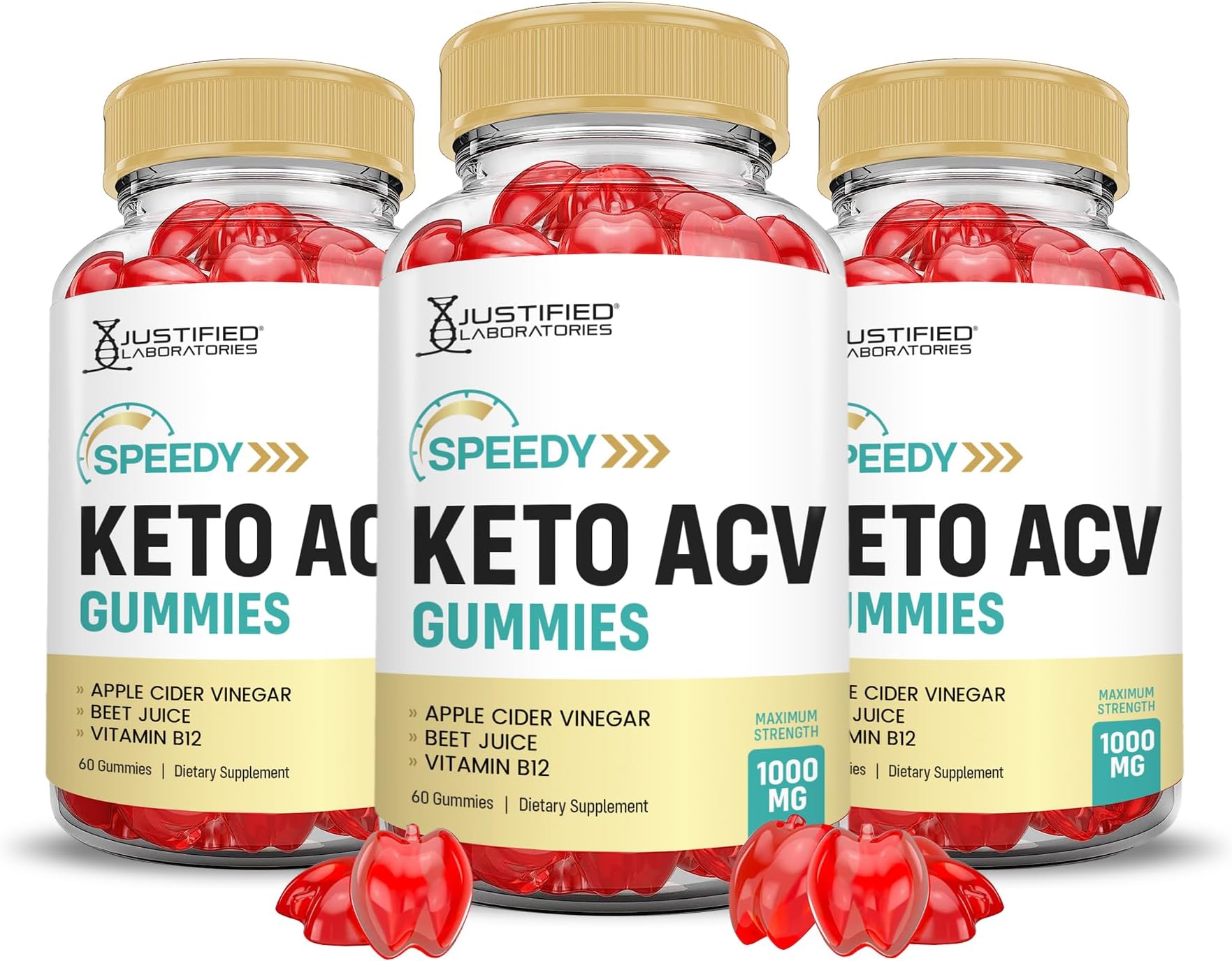 Fyvus (3 Pack) Speedy Keto ACV Gummies for Weight Loss