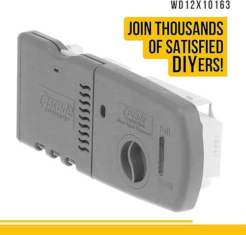 Miniatura 5 de WD12X10163 - Dispensador de tapa de enjuague de detergente compatible con lavavajillas Hotpoint GE. Reemplaza AP3767572 AH958966 EA958966 PS958966 -