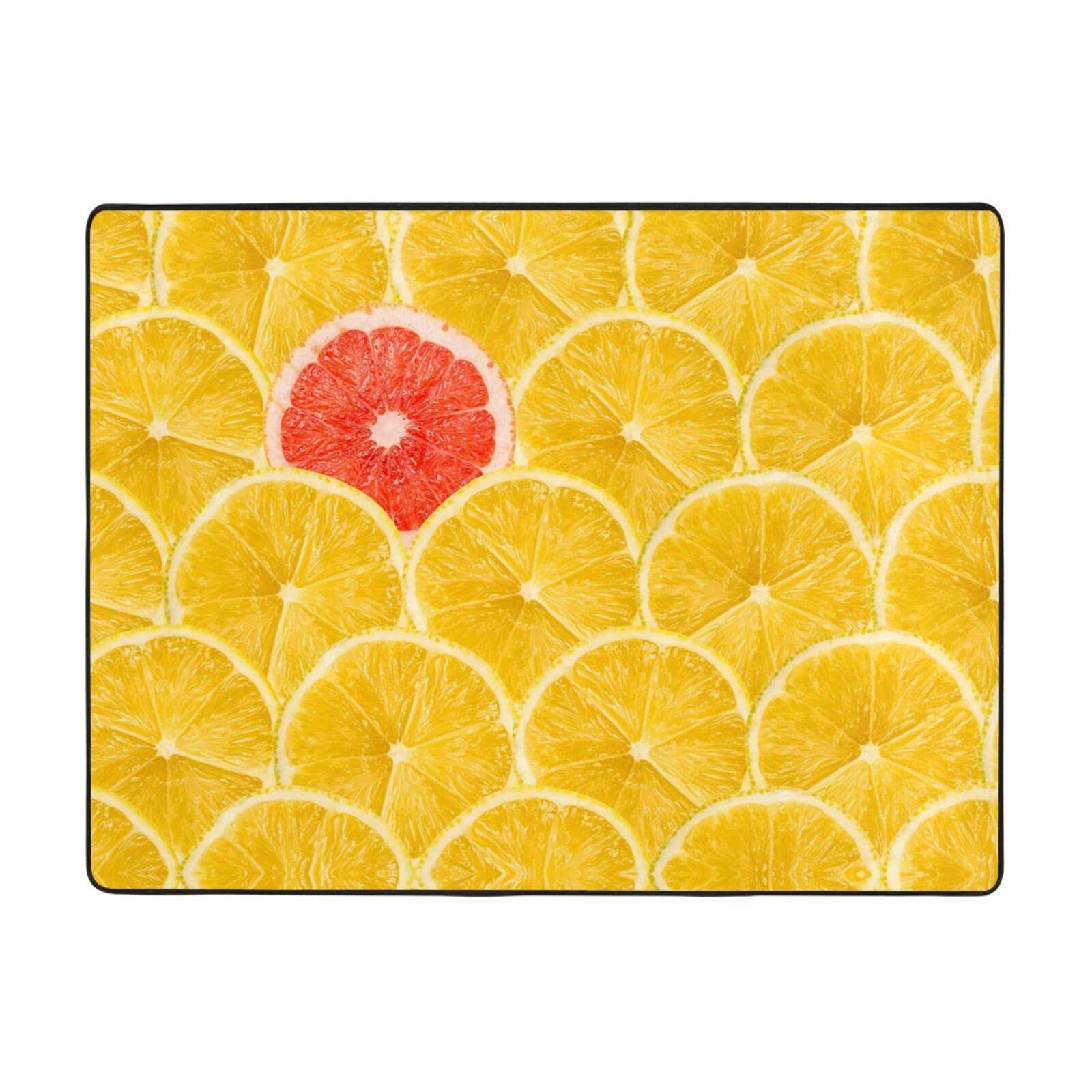 Tapis en flanelle antidérapant 160x122 cm pour sécuriser un sol de salon