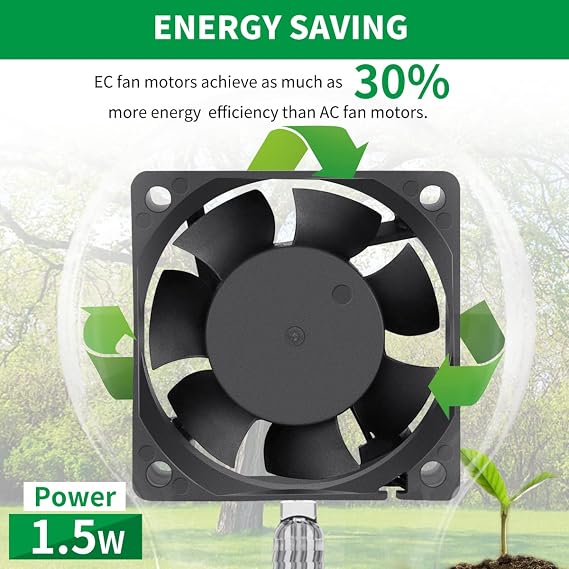 EC 60 mm x 25 mm Eksenel Soğutma Fanı AC 110 V 120 V 220 V 240 V Çift Bilyalı Kendin Yap Soğutma Havalandırması için Küçük Egzoz Projeleri