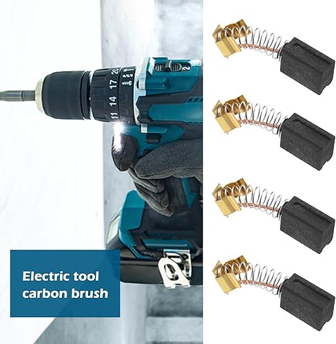 Miniatura 3 de eMagTech 4 cepillos de carbón de motor de repuesto compatibles con Makita 195007-0 CB-406 CB-407 Accesorios para herramientas eléctricas Sierra