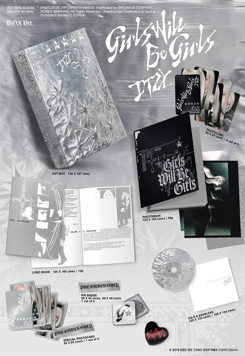 [3 verset] IT'ZY - Girls will be girls (libro fotográfico + folder + caja)