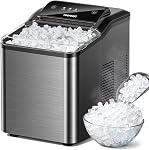 VIBOFROST Nugget Countertop de l'industrie de la glace – Acier inoxydable haut de gamme, glace sonique à croquer, 2000+ Pellets de glace par jour, prêts en 6-10 minutes, auto-nettoyage & Système anti-scale innovant