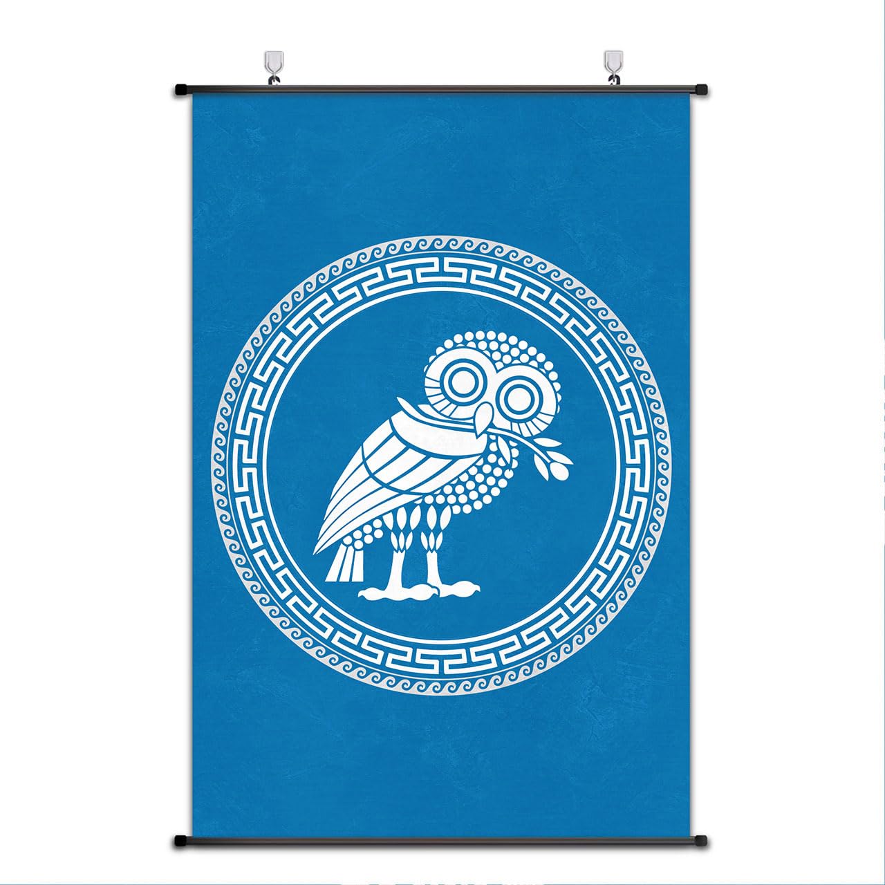 Nice Captain Ancient Roman Period Cultural Symbol Scroll Poster Empire Banner Wall Art Home Decor 75x50cm (Athens)