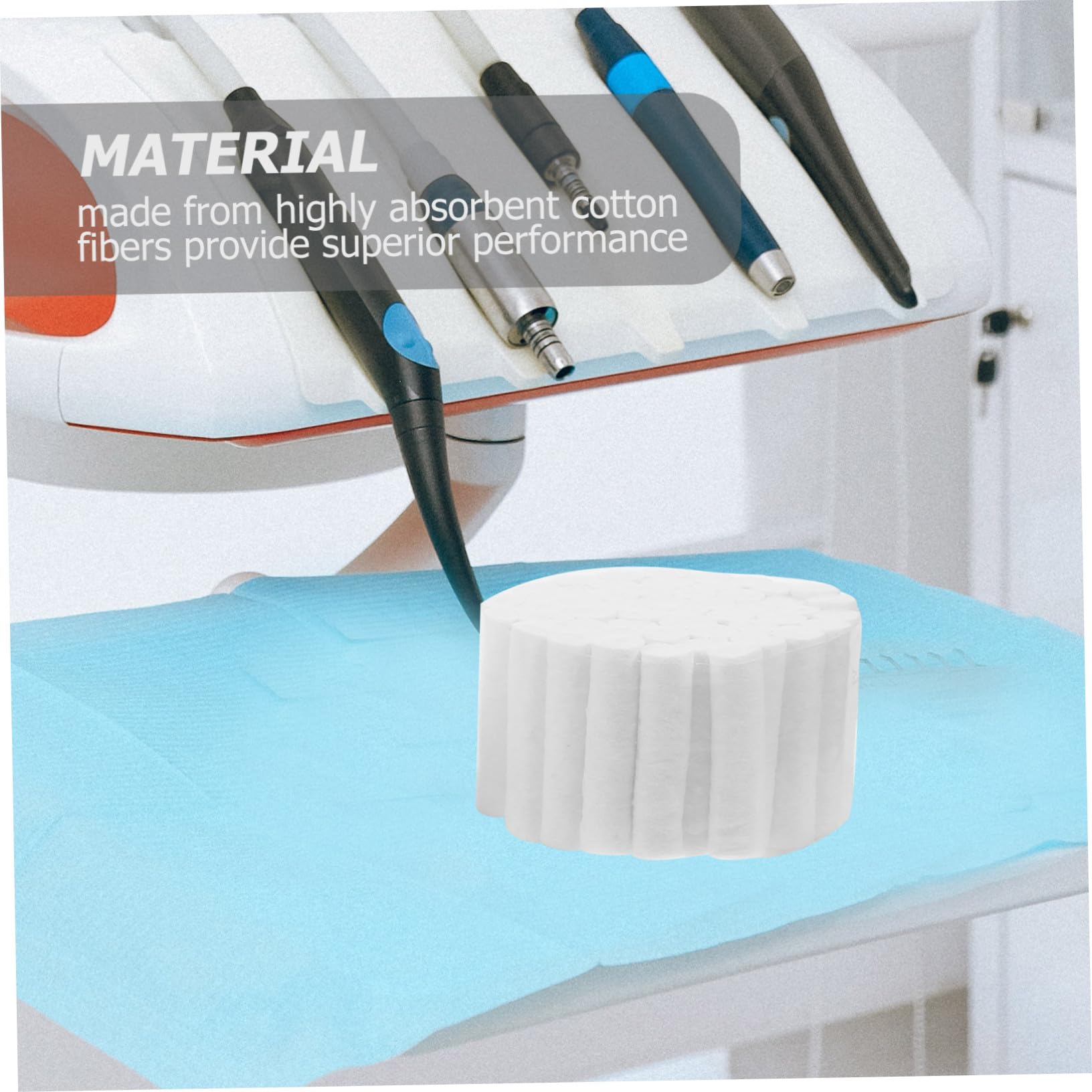Rouleaux de Coton Buccal 5 Pièces en Coton Blanc pour Soins Dentaires | Haute Absorption, Usage pour Nettoyage des Dents, Format Compact, Adapté aux Soins Buccaux
