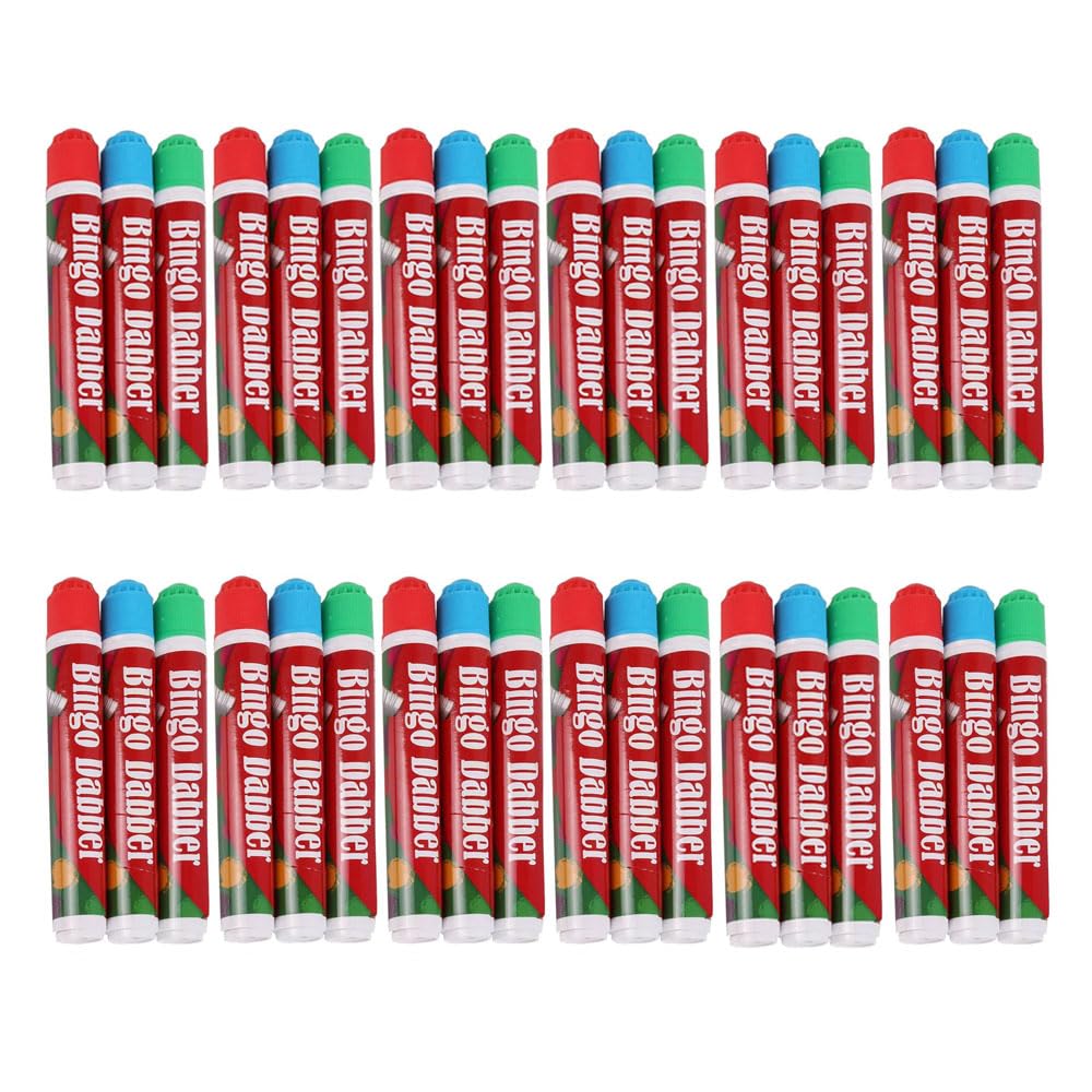 Sixstore Set of 36 - Bingo Dabber Non Drip Dot Markers Stationary Bingo Marker Pens Dauber Playing Bingo Tickets Flyers Lotto Game