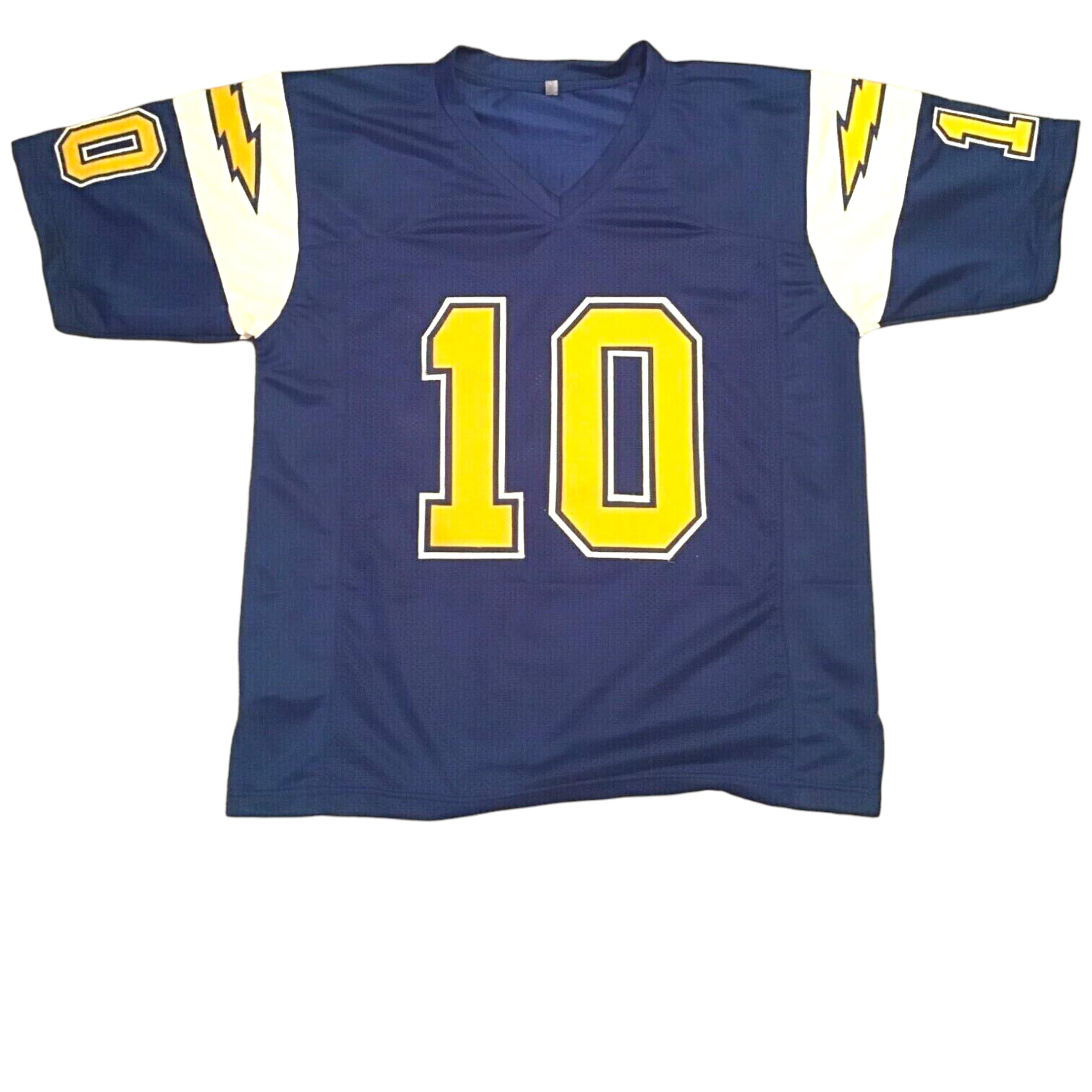 Justin Herbert Royal Blue Jersey Stitched Custom Football New No Brand/Logos (US, Alpha, XX-Large, Regular, Regular, Blue)