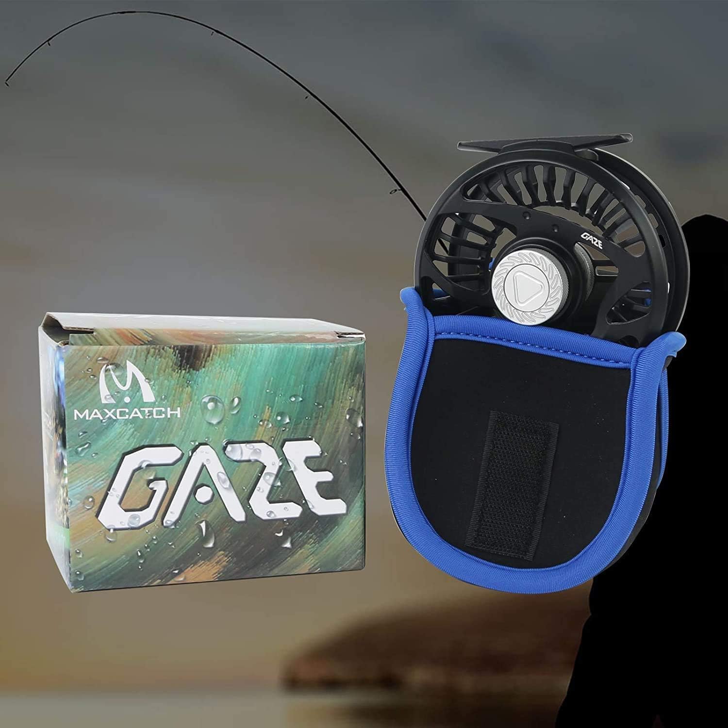 MAXIMUMCATCH Gaze Forelle superleicht Fliegenfischen Rolle, 4/5 6/7wt, großer Spulenkern, mit Vollem abgedichtete Brems-System