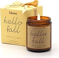 Vista 20 de Decoraciones de otoño para el hogar, velas de otoño, regalos para mujeres, velas perfumadas de cera de soja natural para la mañana de otoño