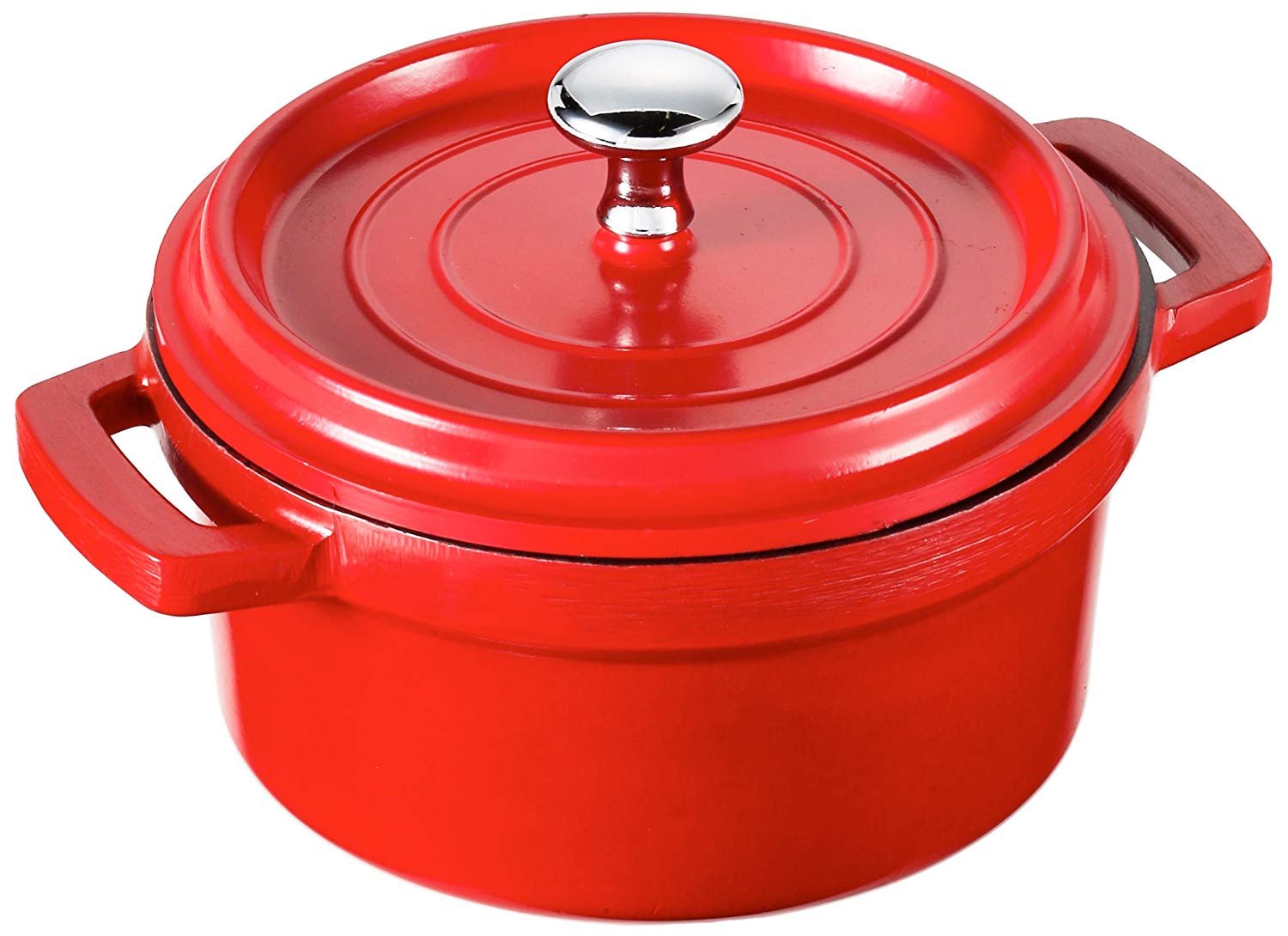 LACOR 14 cm Cast Aluminium Casserole, Red