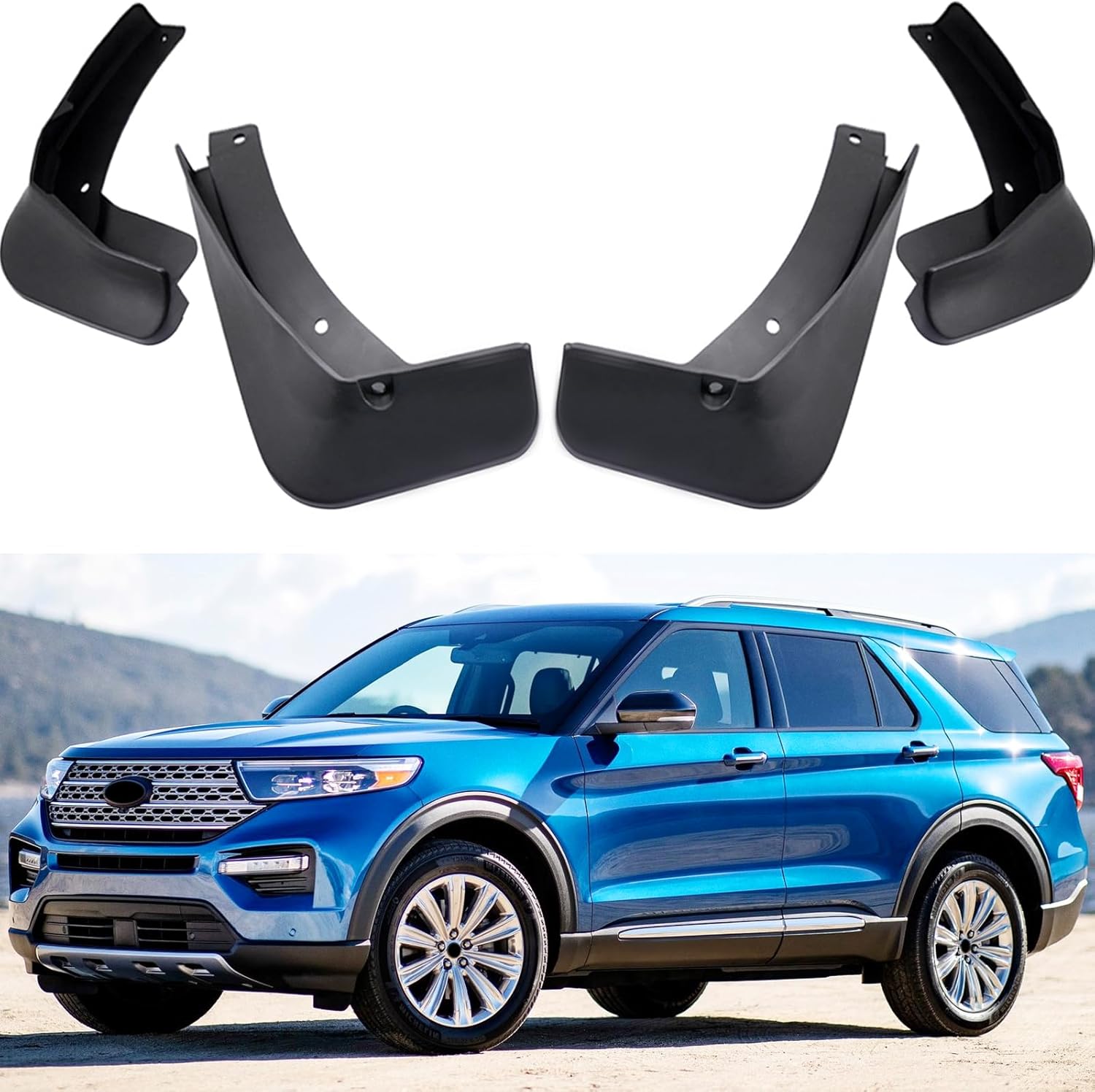 Car Mudguard Fender Mud Flaps Splash Guards Compatible with 2020 2021 2022 2023 2024 2025 Ford Explorer