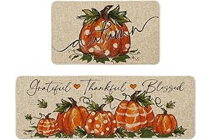 Artoid Mode Farmhouse Pumpkin Dining Room Rugs