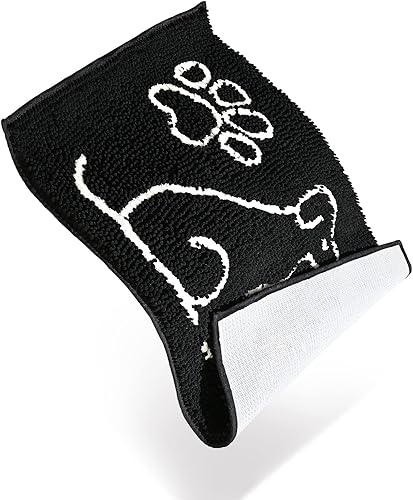 Miniatura 9 de Ompaa Tapete para puerta de interior, para trampas de barro y suciedad, superabsorbentes para zapatos fangosos, patas de perro, antideslizantes,