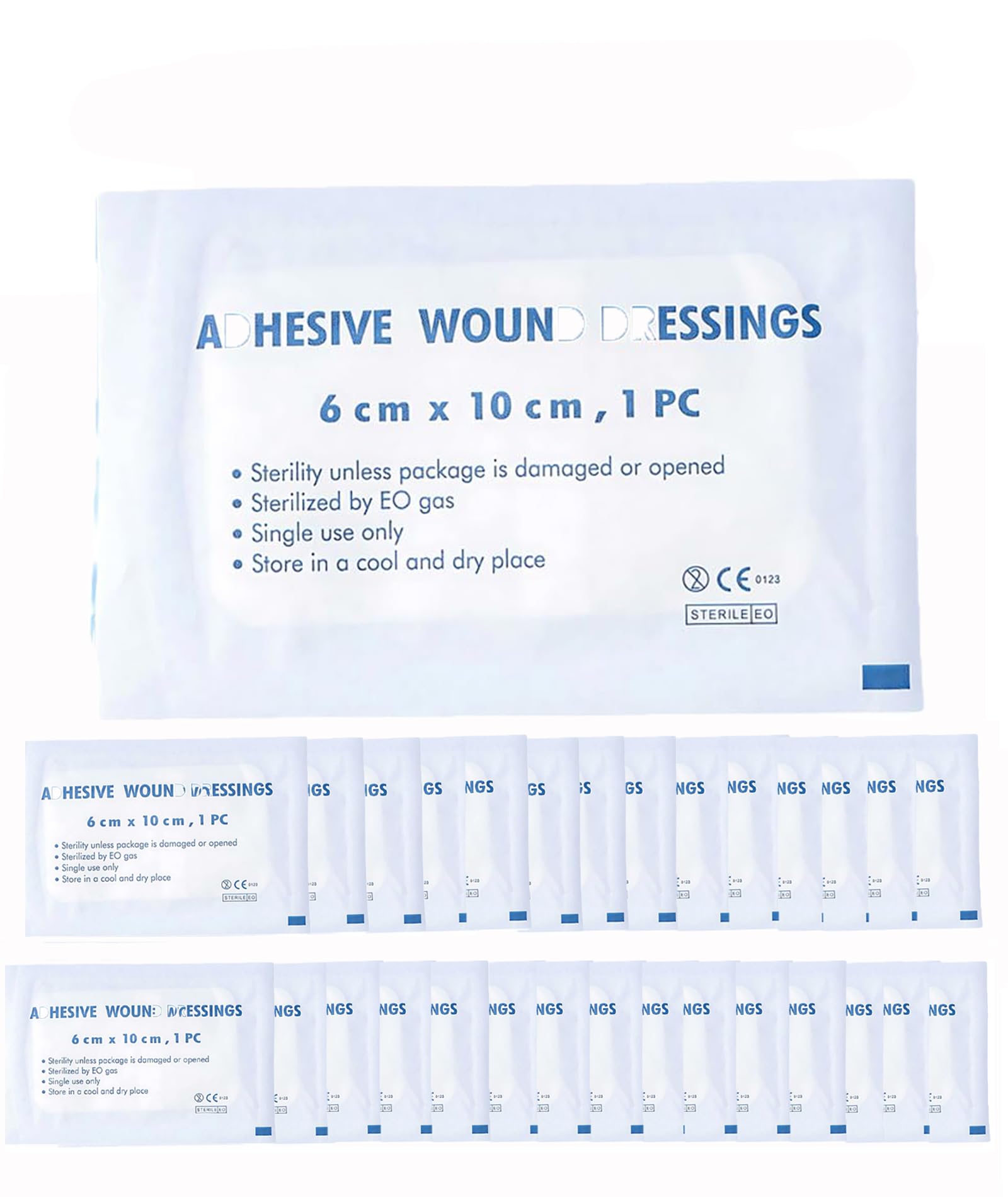 [BRSREZQCBUFRS3LZ] 20 Pcs Bandages for Wounds, 4 * 4 in Kt Tape, Bandage Self Adhesive Breathable Wound Patch Retention Needle Patch Application (one size, 30, count)