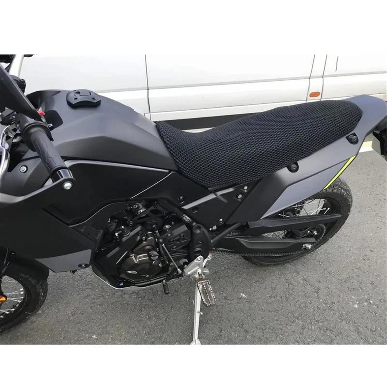 Generico Copertura Di Sede Del Motociclo Della Maglia A Nido D'ape Cuscino Raffreddamento Per Yamaha Per Tenere 700 T7 T 2020(Full coverage1)