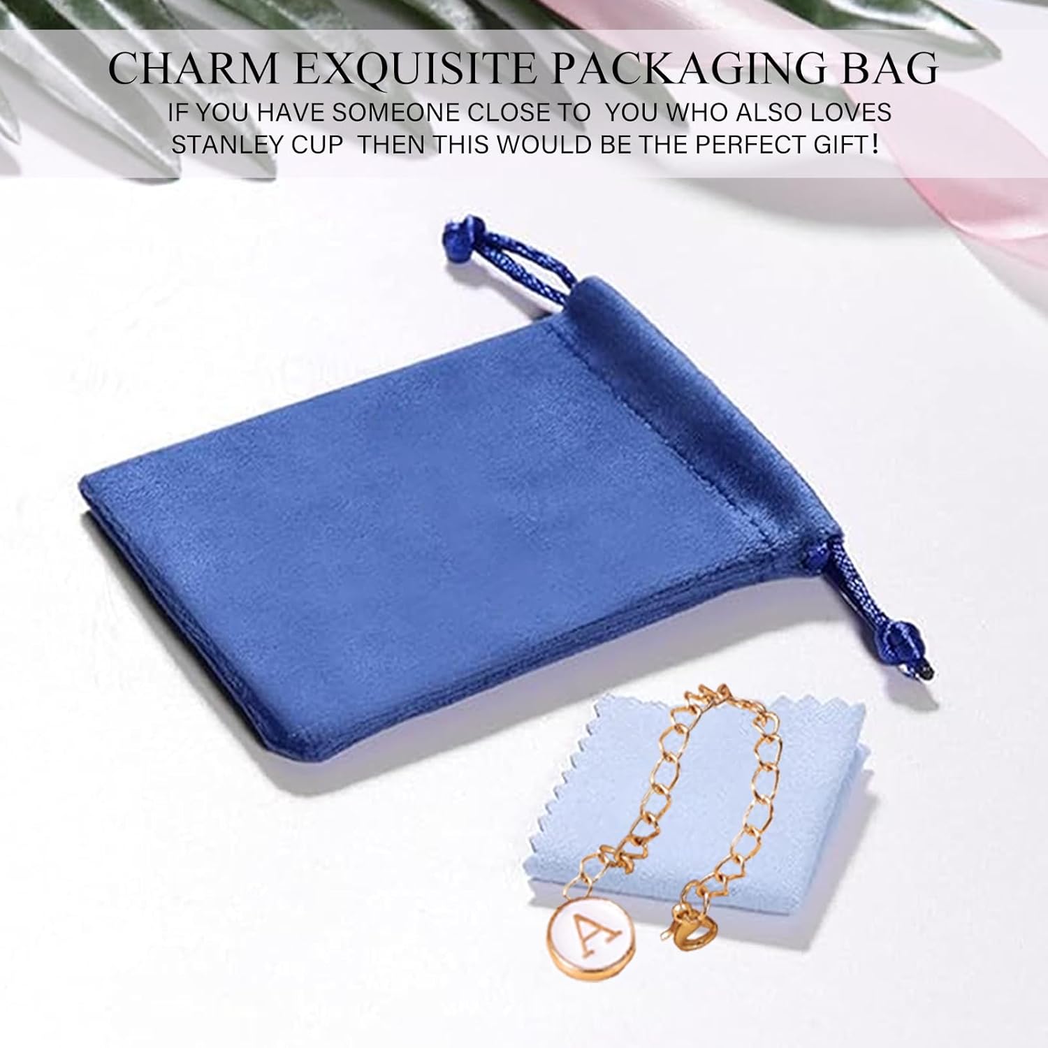 Letter Charm Accessories for Stanley Cup, 3Pcs Initial Chain Water Bottle Handle Name Id Charm for Tumbler Cups-B - Image 6