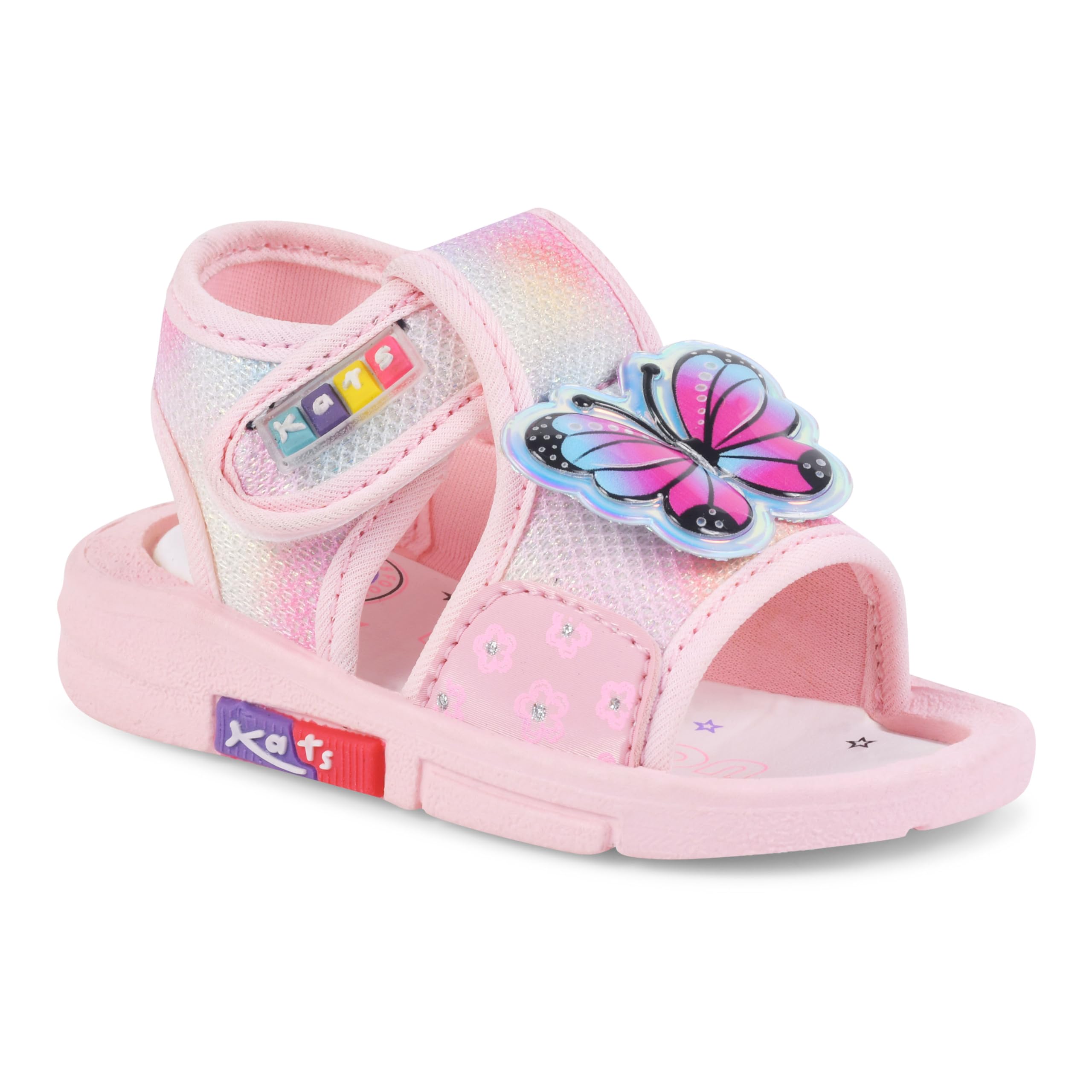 KATS Kids Chu-Chu Sound Musical Sandals Gems-05 for Baby Girls and Boys Age 6-18 Months
