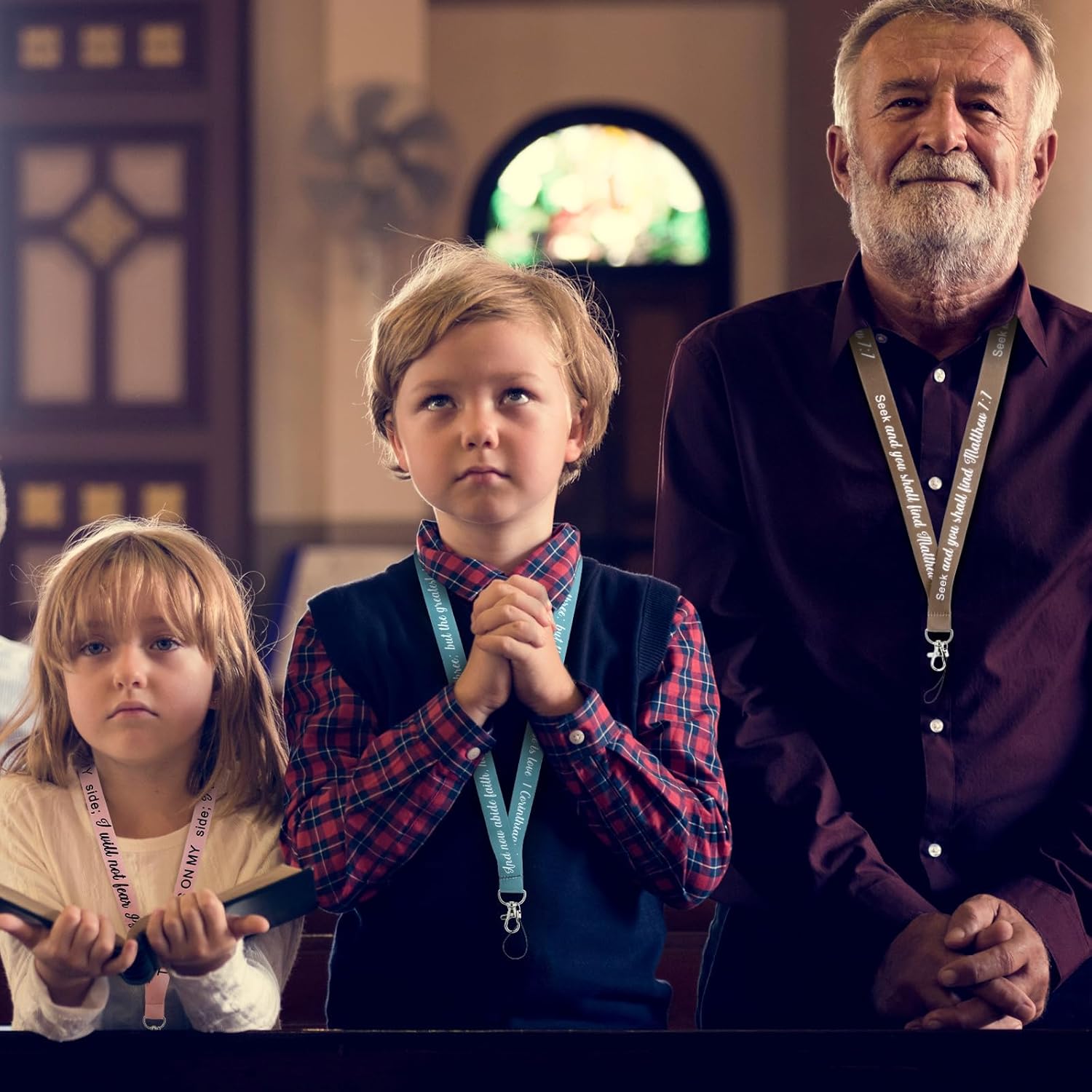 Landical 48 Pieces Christian Gifts for Women Inspirational Bible Verse Lanyard for ID Badge Religious Lanyard Bulk Scriptures Quote Keychains for Nurses Teachers Clip Polyester - Image 5