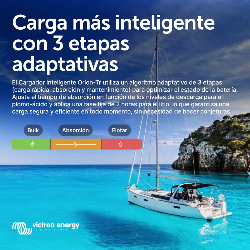 Victron Energy Orion-TR Smart 12/12-Voltios 18 amperios 220-Vatios Cargador CC/CC Aislado (Bluetooth)