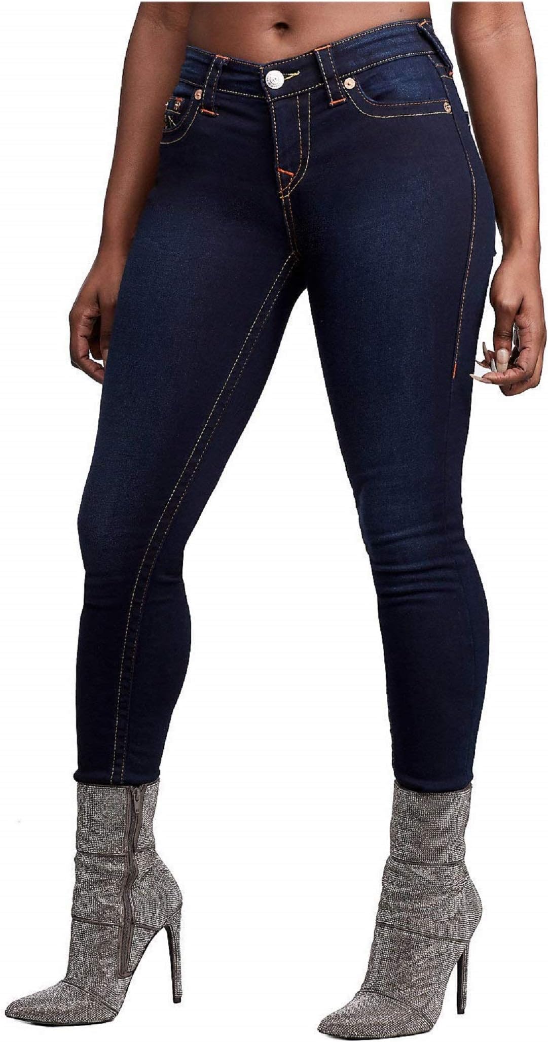 True ReligionWomen's Halle Mid Rise Super Skinny Fit Jean