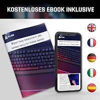 KLIM Light V2 Vezeték Nélküli Gamer Billentyűzet QWERTZ - Lapos, Ergonomikus, Vízálló, RGB Háttérvilágítás, PC/Mac/PS4/PS5 Kompatibilis, Hos 8