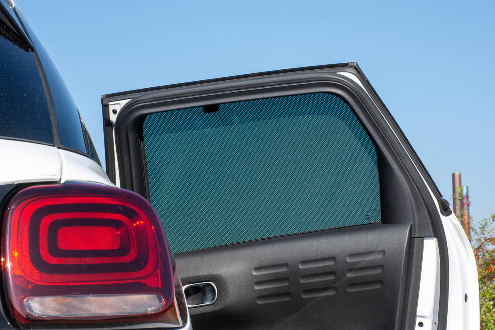 Car Shades Set (Porte Laterali Posteriori) Compatibile con Citroen C3 Aircross II 2017-2024 (2-Parti) Tendine Parasole su Misura
