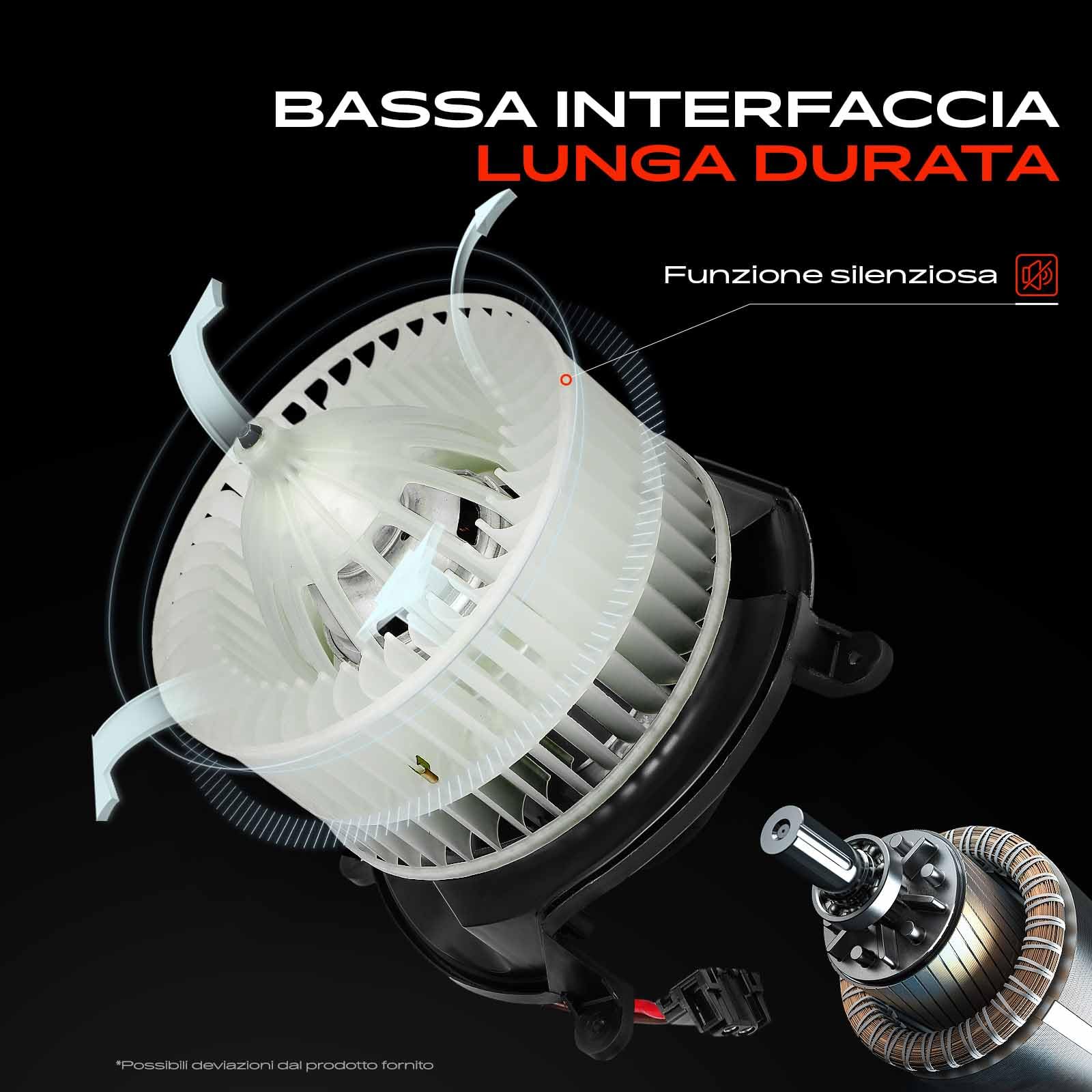 Frankberg Motore del ventilatore Ventilatore del riscaldamento Compatibile con A4 Avant 8K5 Q5 8RB A4 8K2 A5 8T3 A5 Spotback 8TA Replace# 8K182 0021B