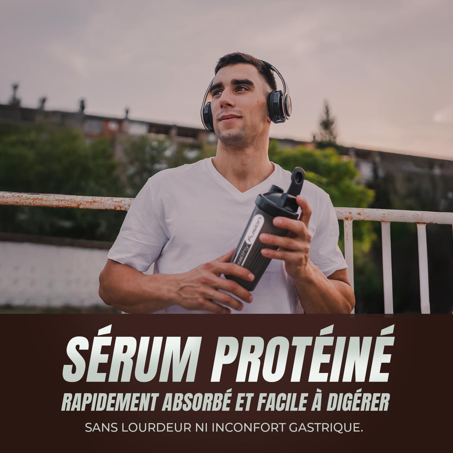 Healthy Fusion Whey Protein | 43 g/dose Protéine Whey Pure avec Collagène, Magnésium et Vitamine B6 | Augmente la masse musculaire, améliore l’entraînement et renforce les articulations | 1000 g