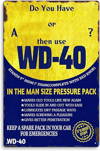 Kercan Cartel de metal retro divertido para pared, letrero de metal retro impermeable y antioxidante, decoración de cueva de hombre, decoración para