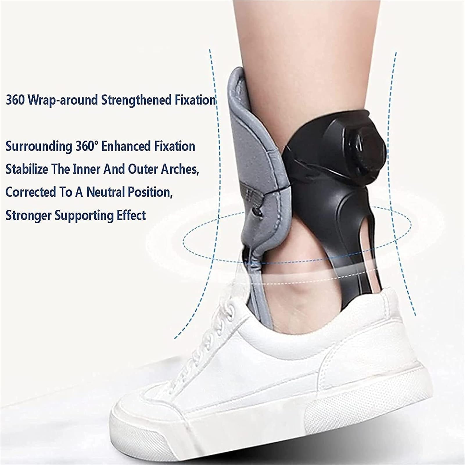 Bota De Soporte De Tobillo Bota Walker Bota Médica Órtesis De Caída Del Pie Ajustable Corrector Postural De Caída Del Pie Del Tobillo for Protección Del Tobillo Bota De Tobillo De Corrección(L)