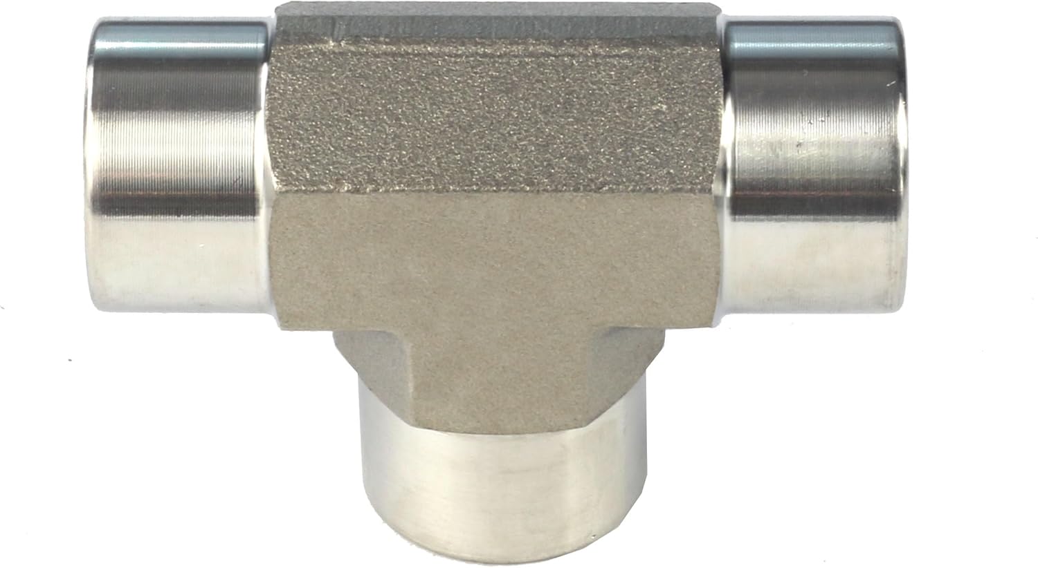 HFS(R) 3/8 NPT Female x 3/8 NPT Female x 3/8 NPT Female, 3-Way Female NPT Tee Fitting - 304 Stainless Steel Corrosion-Resistant, for Water, Gas, Oil (3/8 FEMALE NPT)