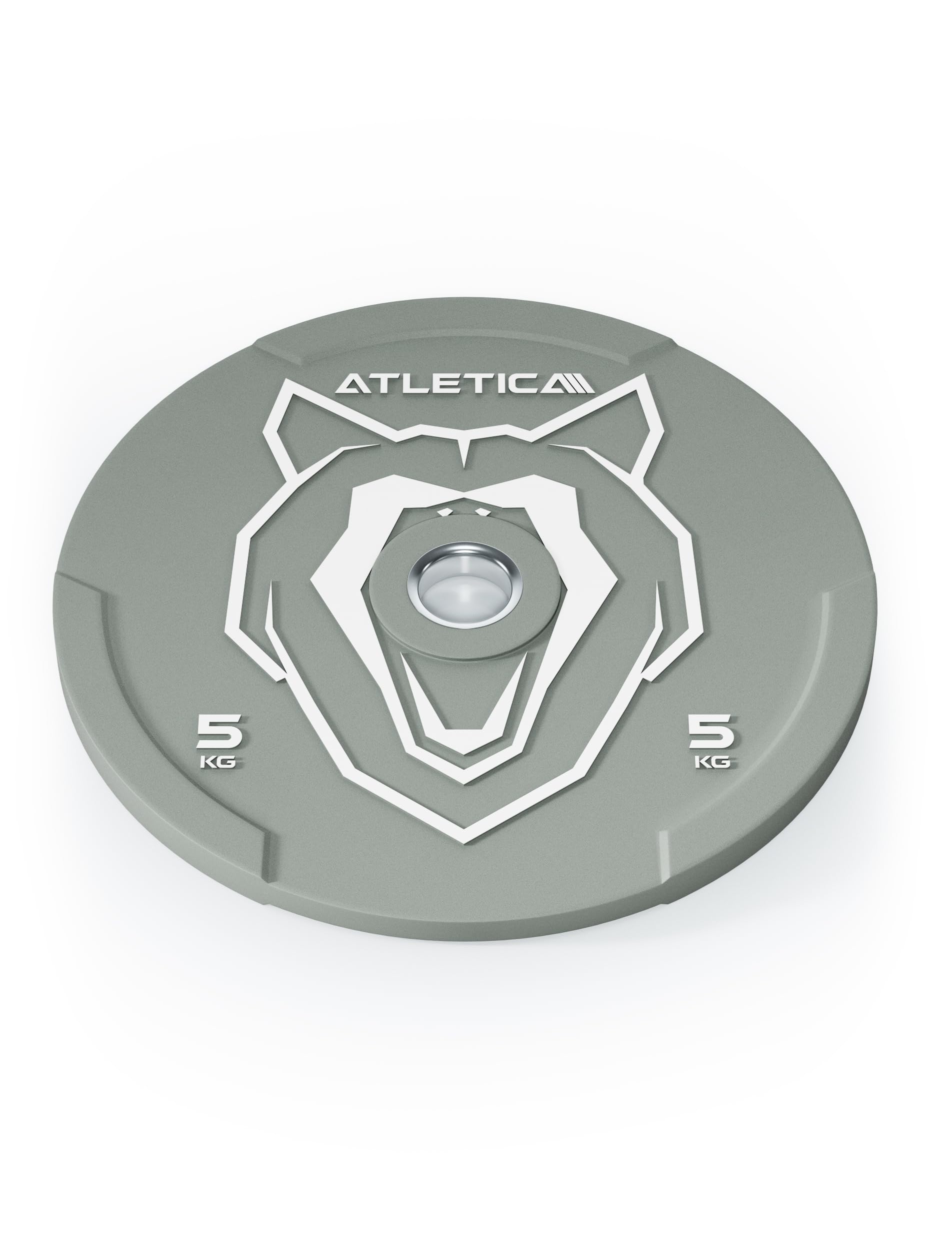 ATLETICA Animal Bumper Plates 5kg, Paar, Hochwertiger Gummi