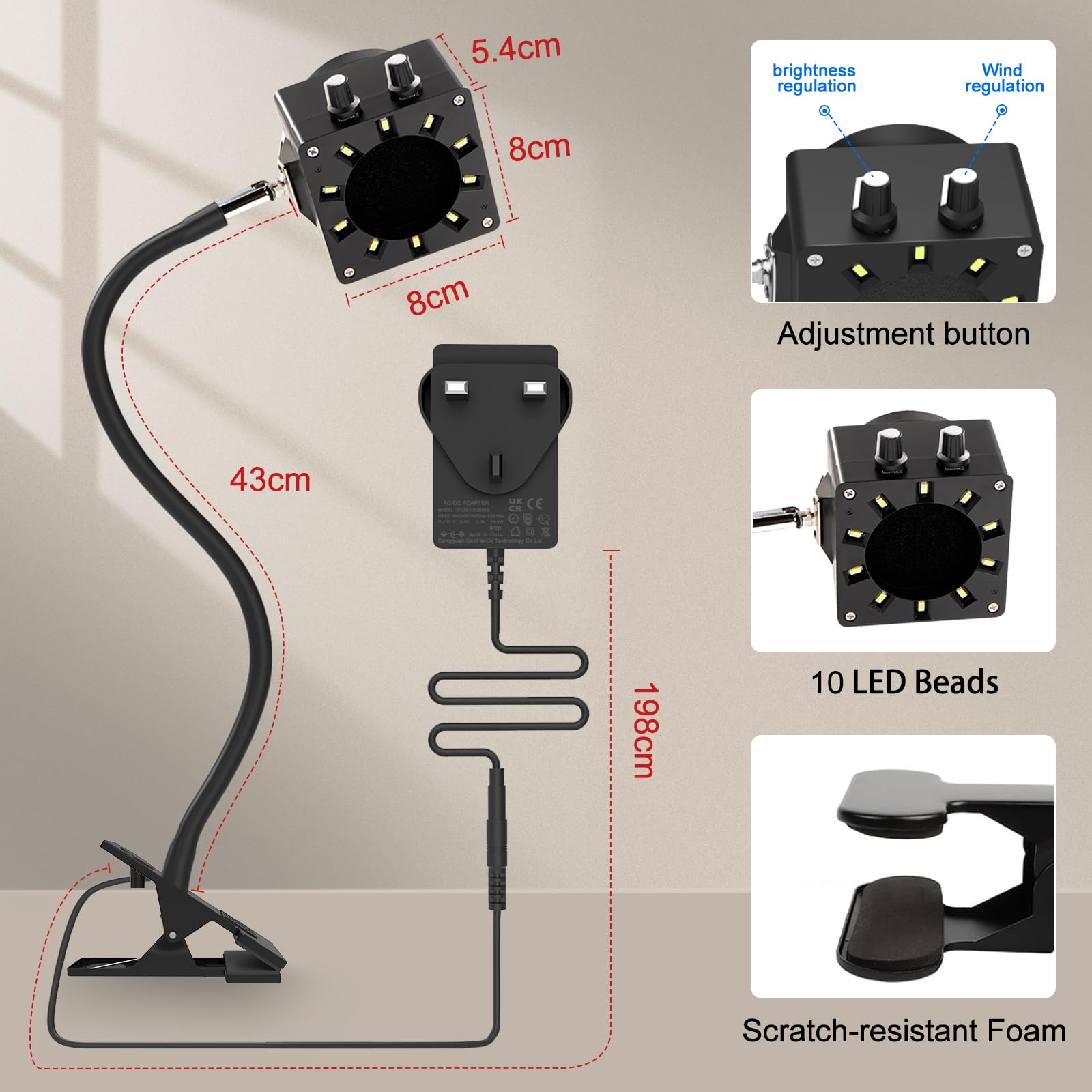 Treedix Solder Fume Extractor - LED & Filter -6