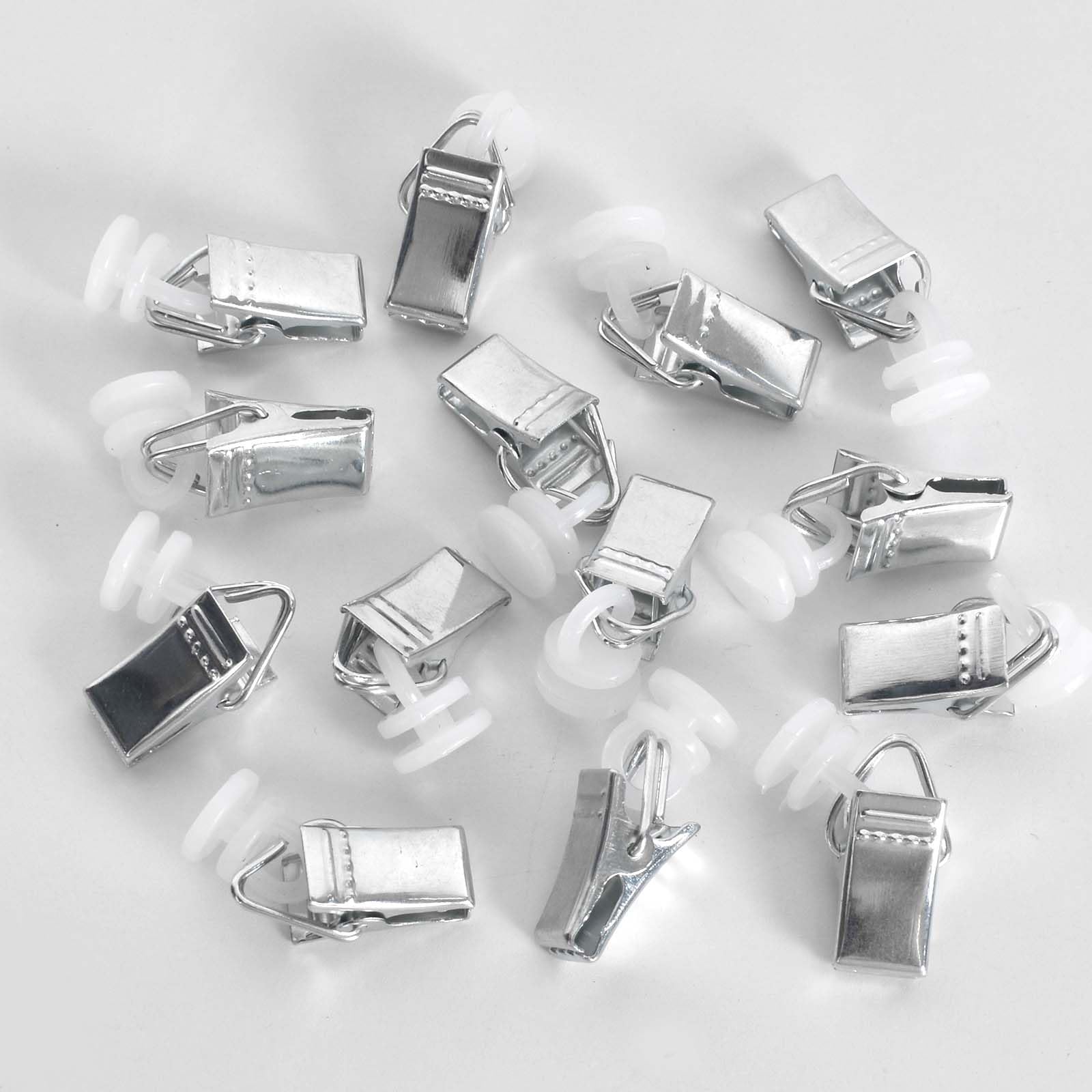 50 Stück T-Gleiter Gardinenklammern - Universal Für T-Schienen Vorhänge