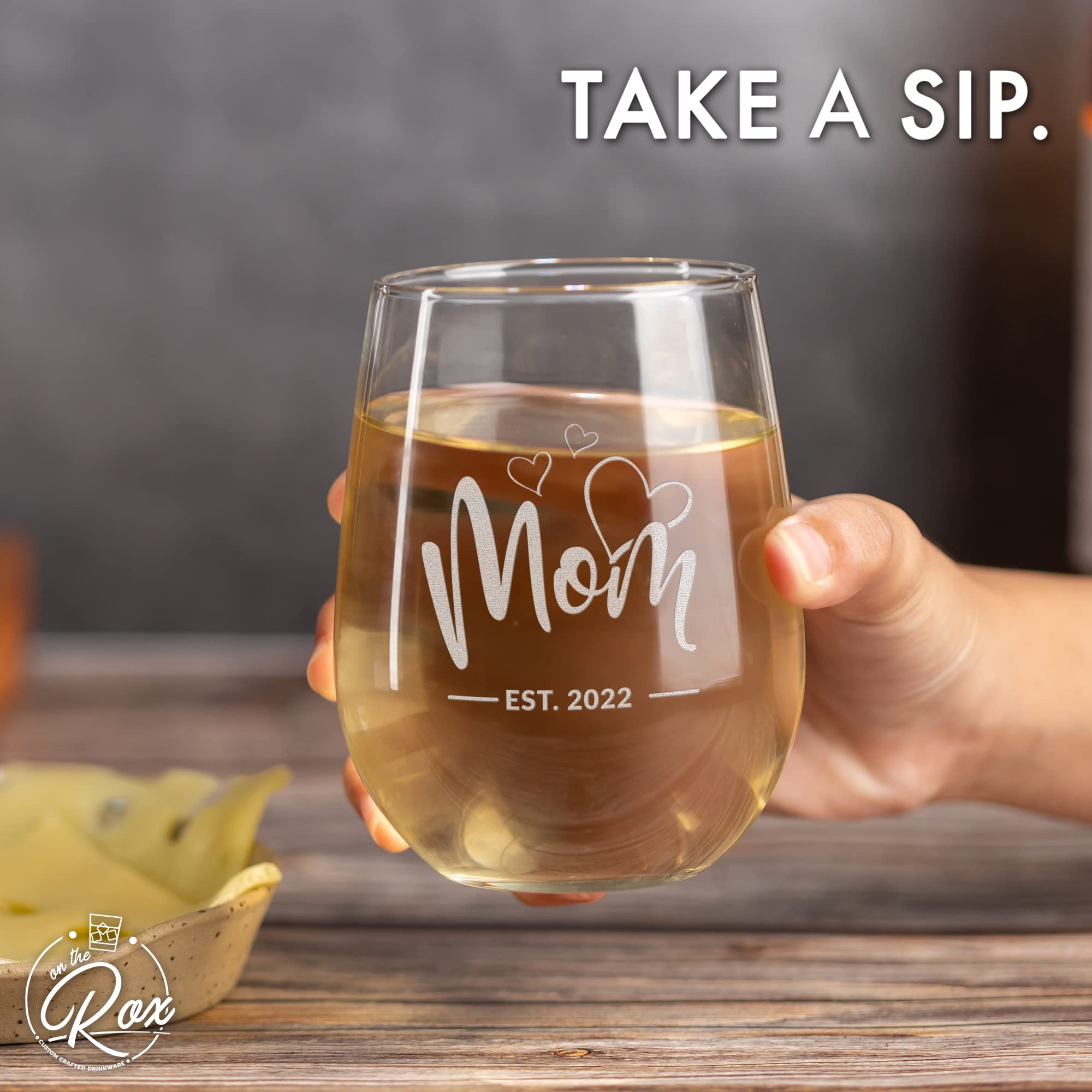 Copas De Vino A Juego Para Mamá Y Papá / Juego De Regalo De Copas De Vino Grabadas Para Mamá Y Papá / Regalo Para Nuevos Padres / Regalo Para Parejas