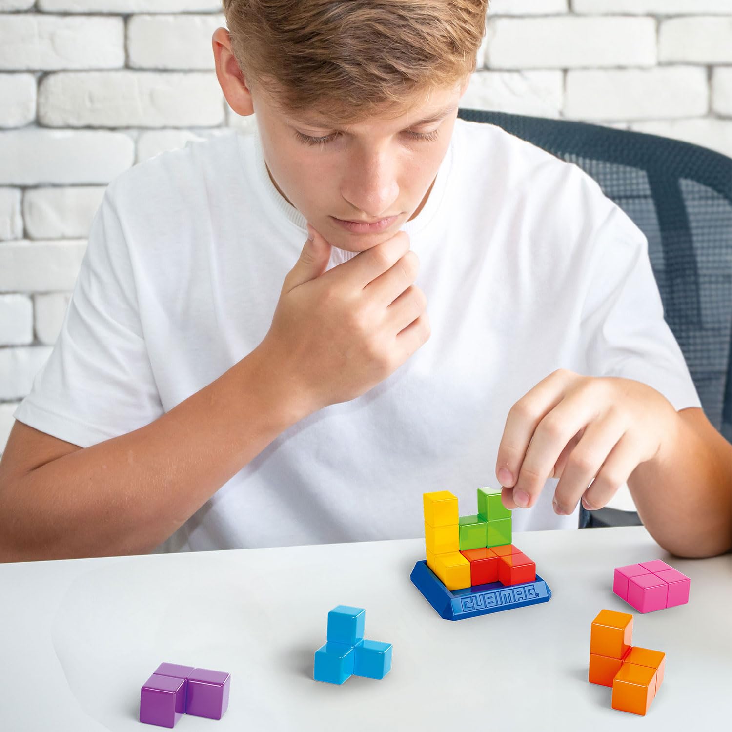 Ludilo - Cubimag Mini | Juego Mesa 8 Años O Más | Rompecabezas Adultos con 2 Modos De Juego | Juegos De Mesa Adulto | Juegos De Ingenio con 136 Desafíos