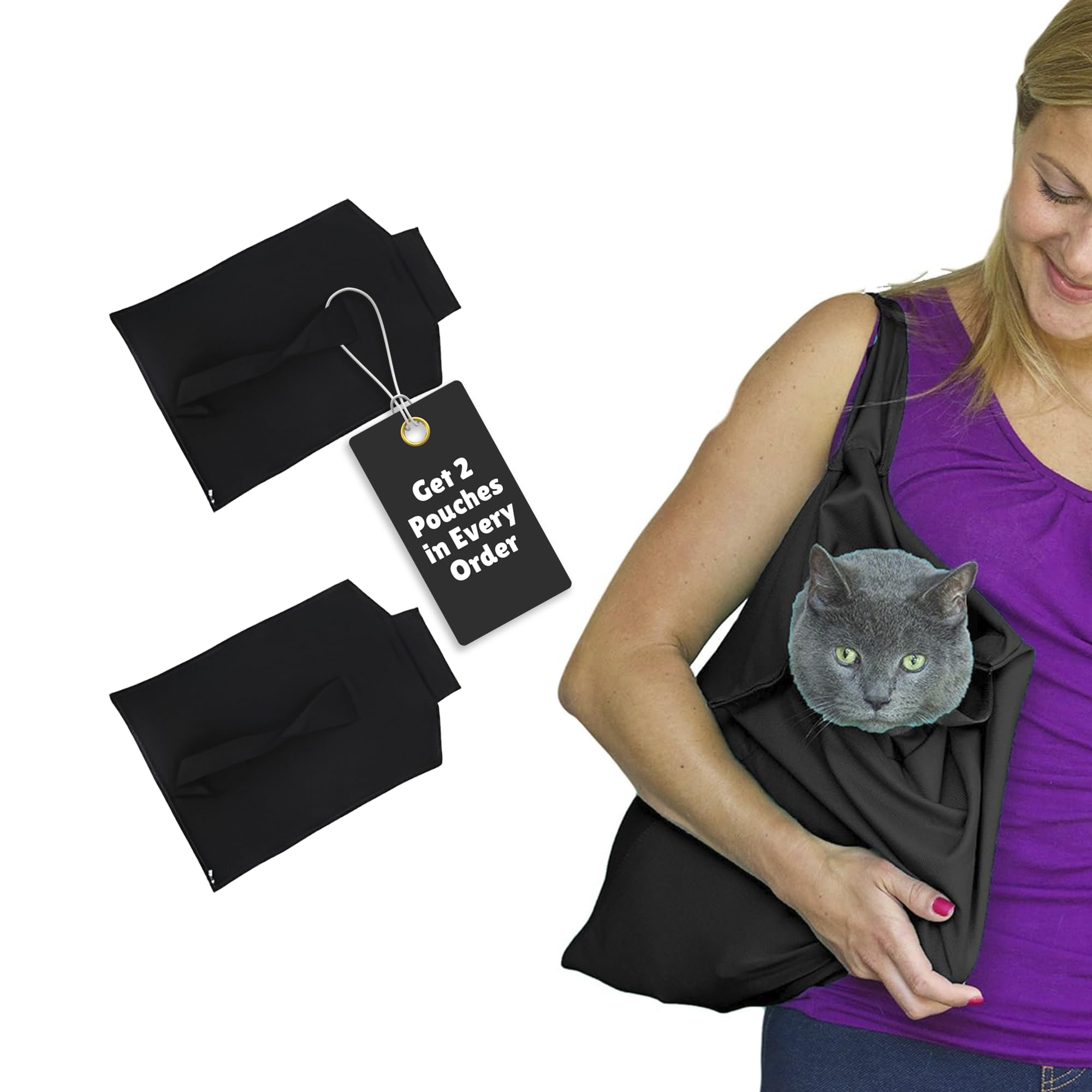 PurrFect Pouch The Original AS SEEN ON TV. Comfy Soothing Cat Carrier