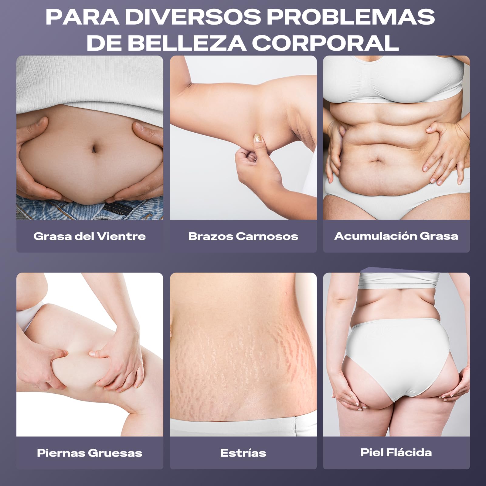Masajeador Anticelulítico Profesional, 3 en 1 Masajeador Anticelulítico Eléctrico Unisex para Cintura, Vientre, Brazos, Glúteos y Piernas (Oro Rosa)