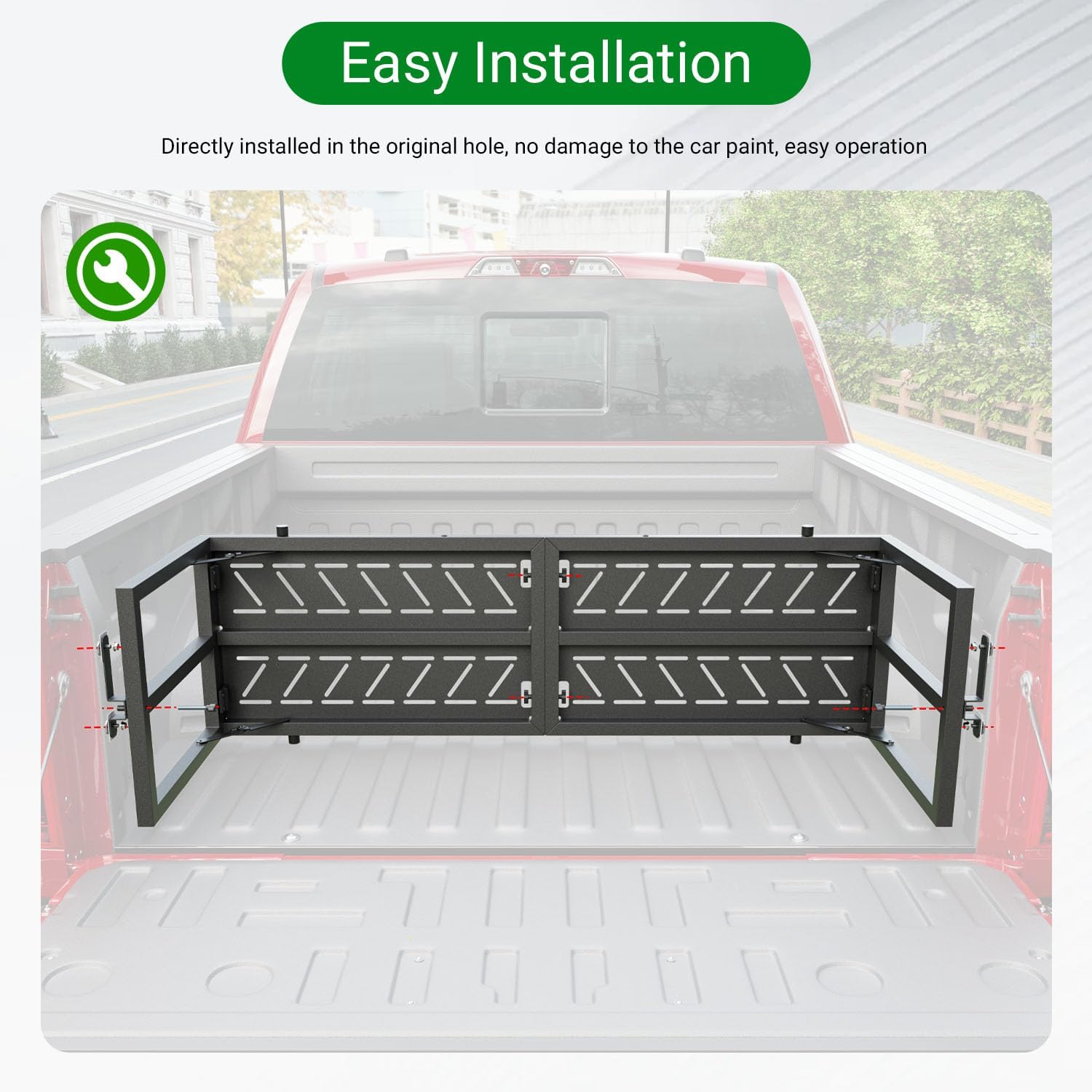 Xipoo Truck Bed Extender Compatible with 2015-2026 Ford F150 Truck Extender Tailgate Extension Replacement for 2015-2026 Ford F-150 Accessories