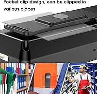 Vista 4 de Symcode Escáner de código de barras CCD Bluetooth inalámbrico con pantalla de visualización, batería de 2000 mAh, mini escáner de código de barras