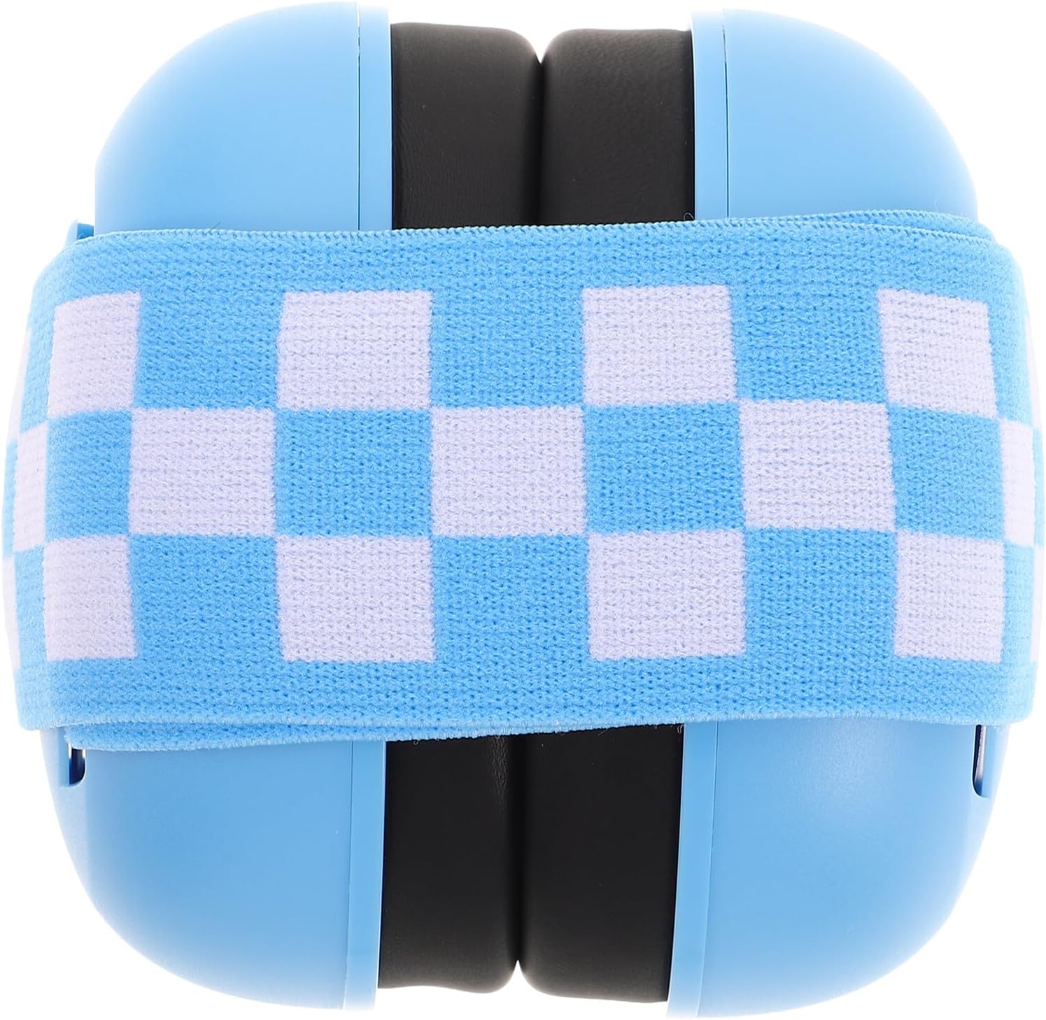 Foldable Ear Muffs Noise Reduction Headphones with Elastic Headband for Newborns Travel Hearing Protection Airplane Essentials Blue