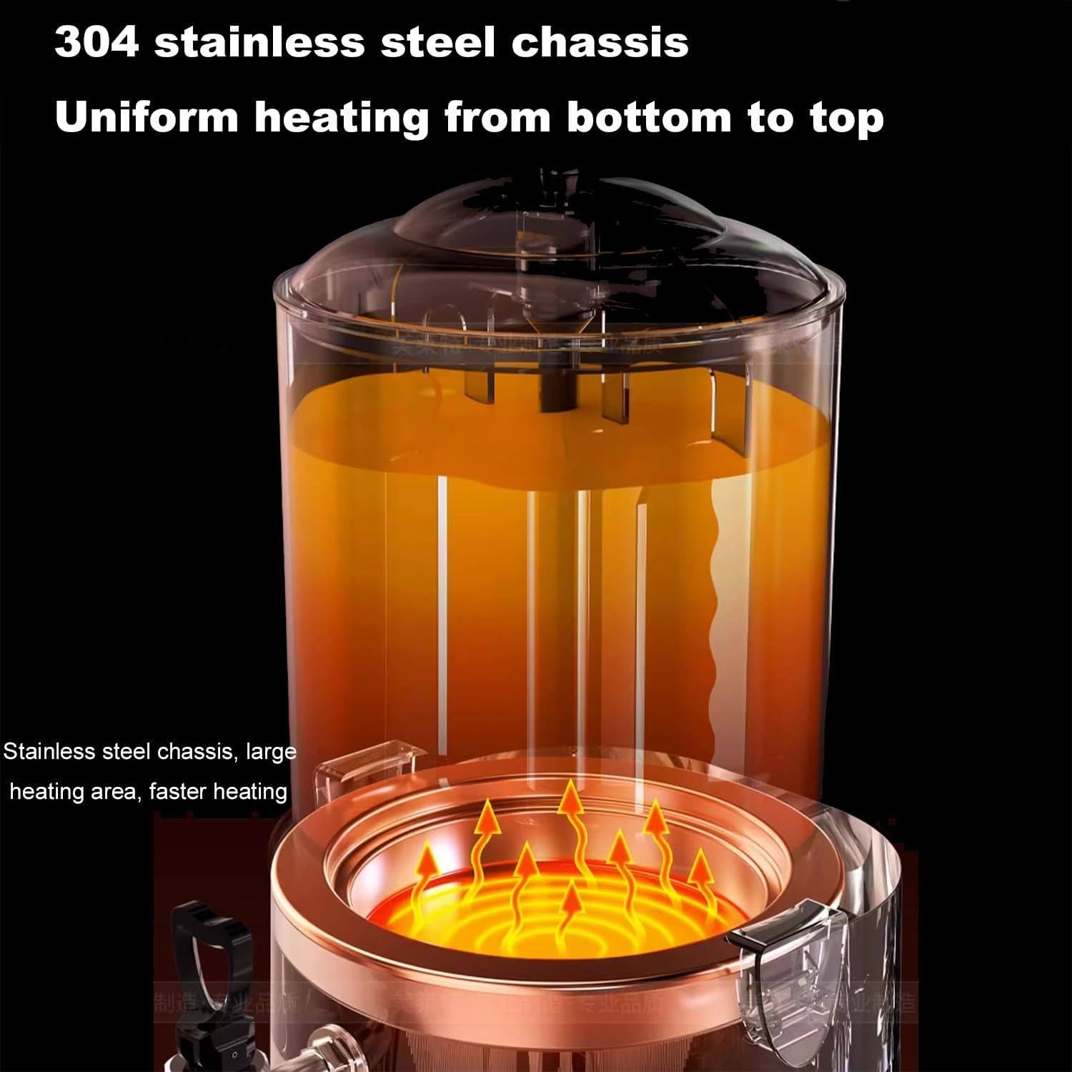 Máquina Comercial para Hacer Chocolate Caliente, máquina eléctrica para Calentar Chocolate Caliente, para Calentar café con Leche, té, Zumo de té,10L