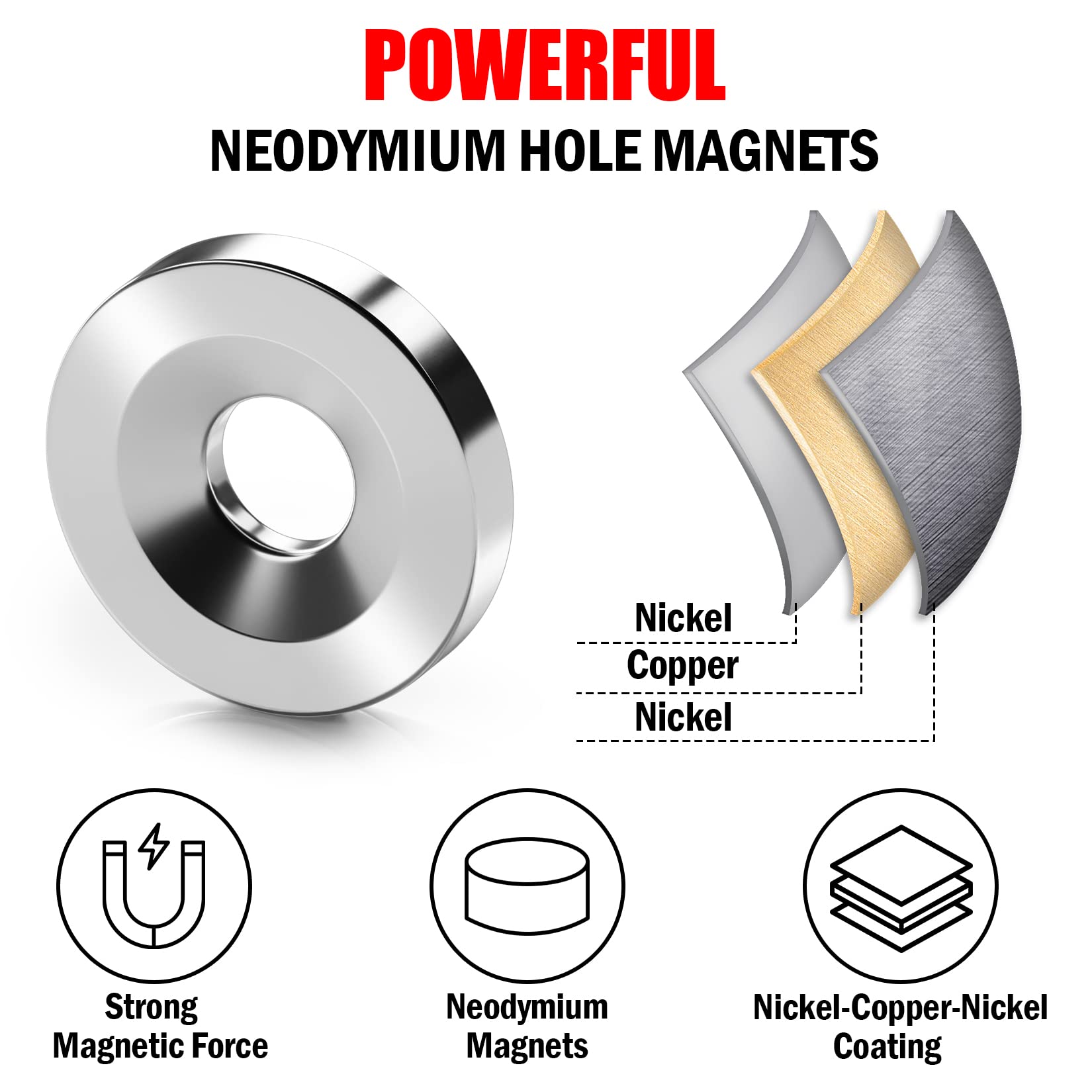 FINDMAG 30Pack Neodymium Magnet Small Industrial Round Rare Earth Magnets — Amazon image 2