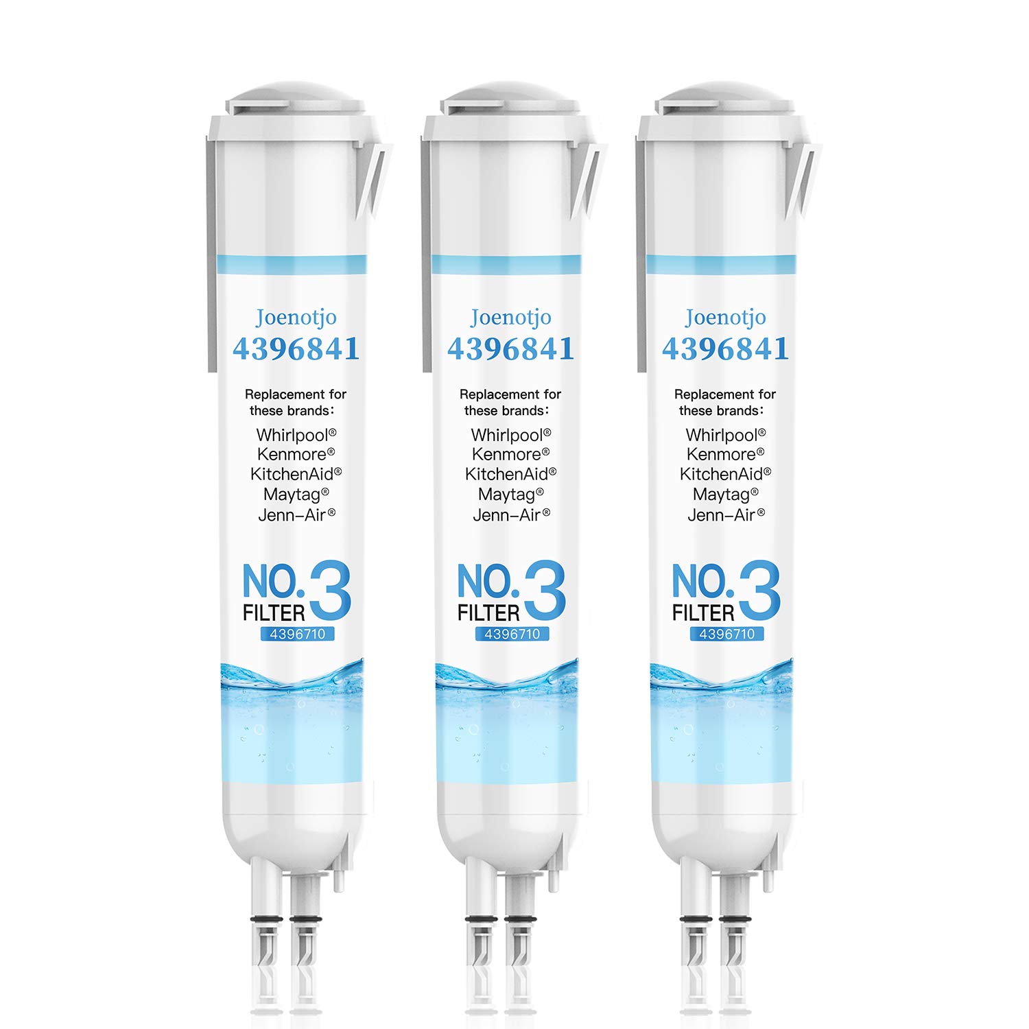 Joenotjo 4396841 EDR3RXD1 Refrigerator Water Filter Cap, Compatible with Filter 3, 4396841, 4396710, 9083, 46-9030 (3-PACKS)