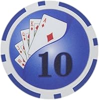 Vista 8 de Brybelly Yin Yang Poker Chip - Compuesto de arcilla pesada de 0.49 oz, paquete de 50