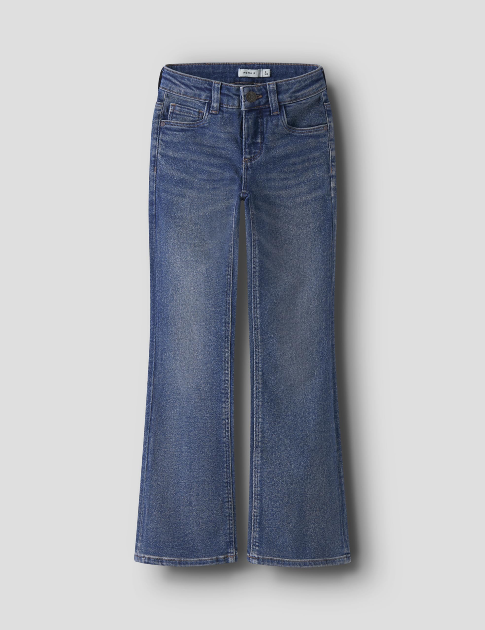 NAME IT Nkfpolly LW Boot Jeans 2340-Sm para Niñas